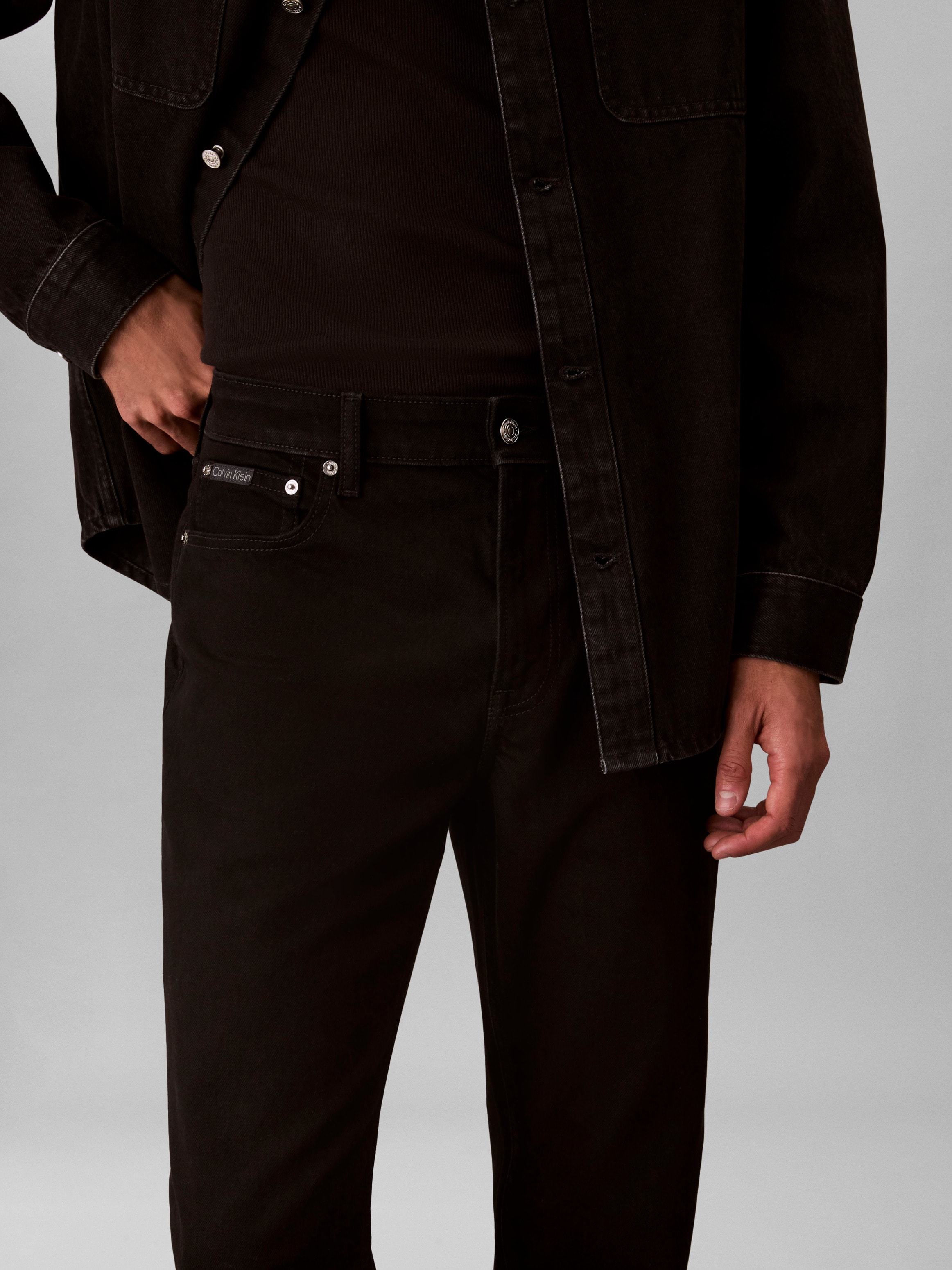 Calvin Klein »SLIM TAPER« avec étiquette de marque