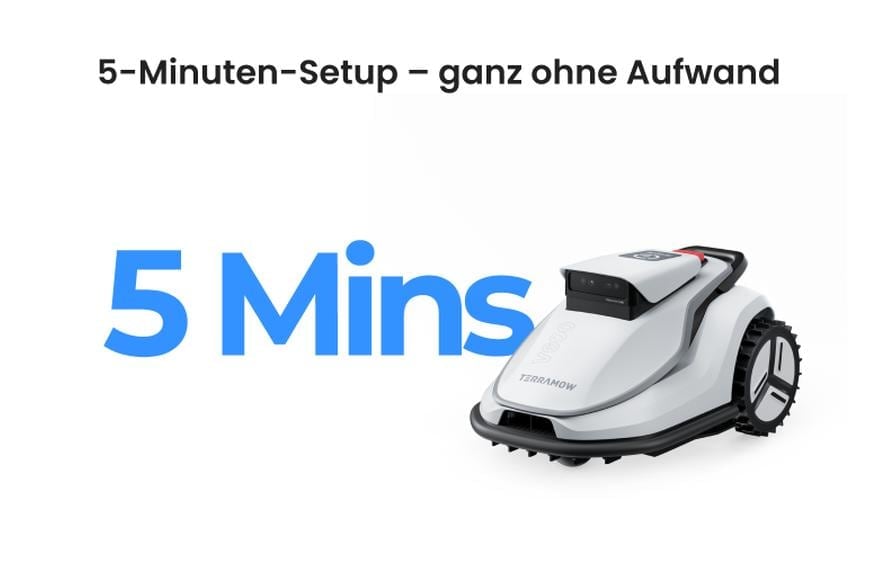   Robot tondeuse »Terramow V1000 1200 m²«  Kabelloser, KI-gesteuerter Mähroboter