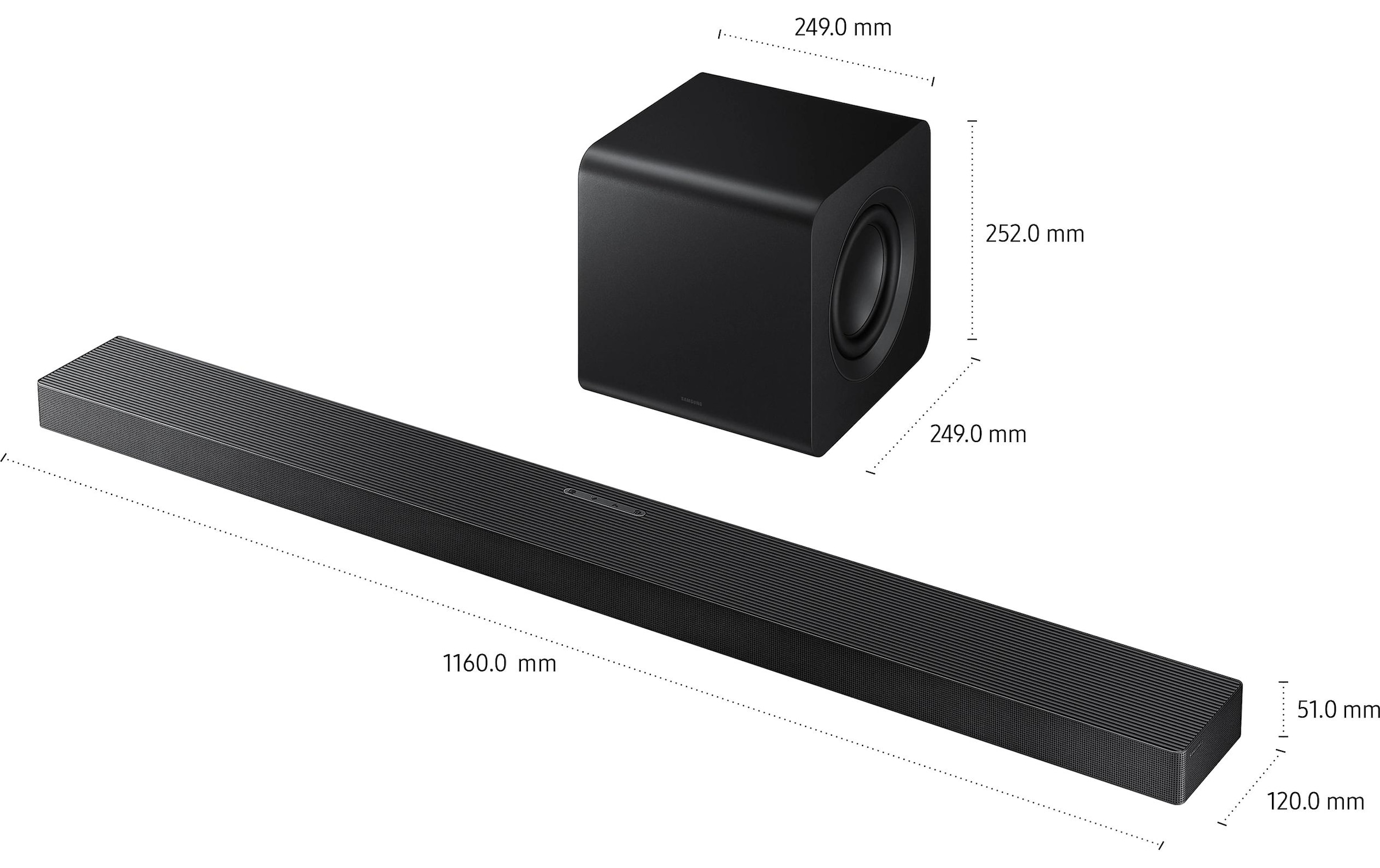 Samsung Soundbar »HW-QS700F« 3.1.2 ( ) Verbindungsart: Bluetooth, HDMI, Toslink, WLAN (Wi-Fi)