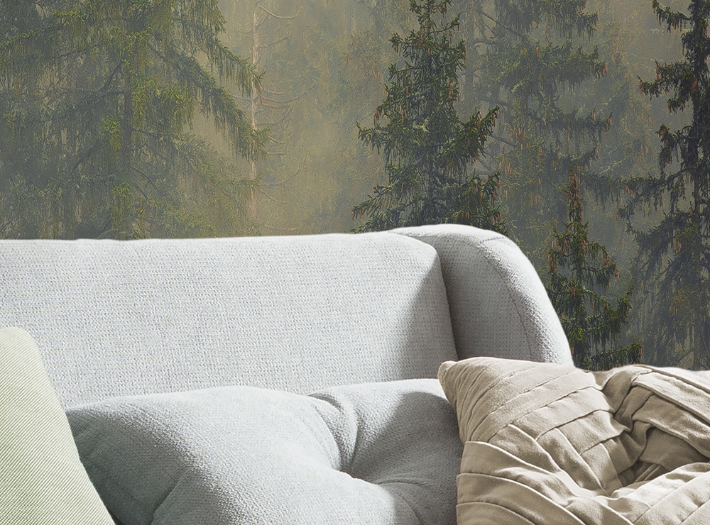 Komar Fototapete »Vlies Fototapete - Mystical Firs - Grösse 400 x 250 cm« Motiv | bedruckt glatt