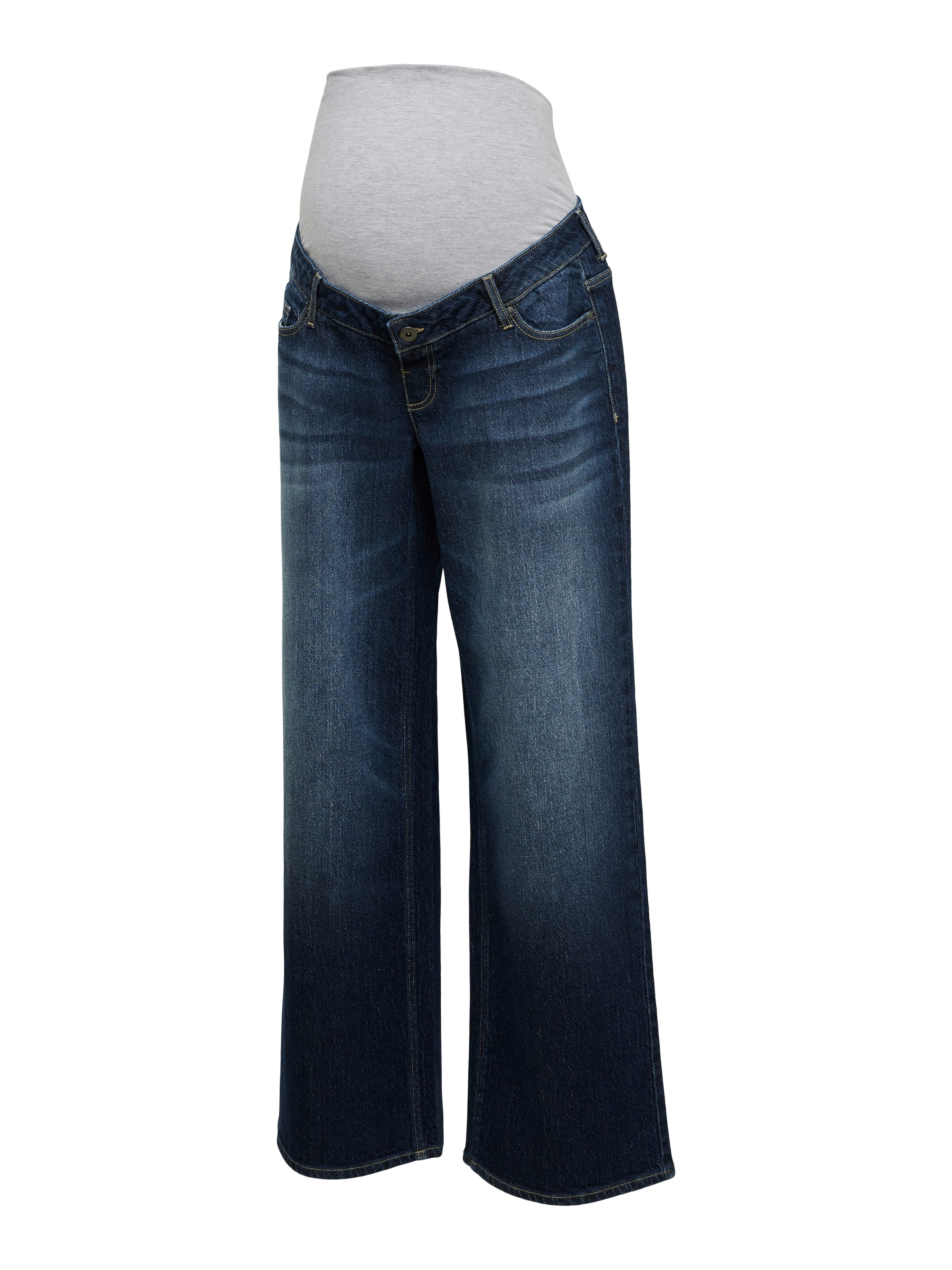Mamalicious Jeans Relax-fit »MLMALAGA WIDELEG JEANS NOOS« mélange de coton, coupe large
