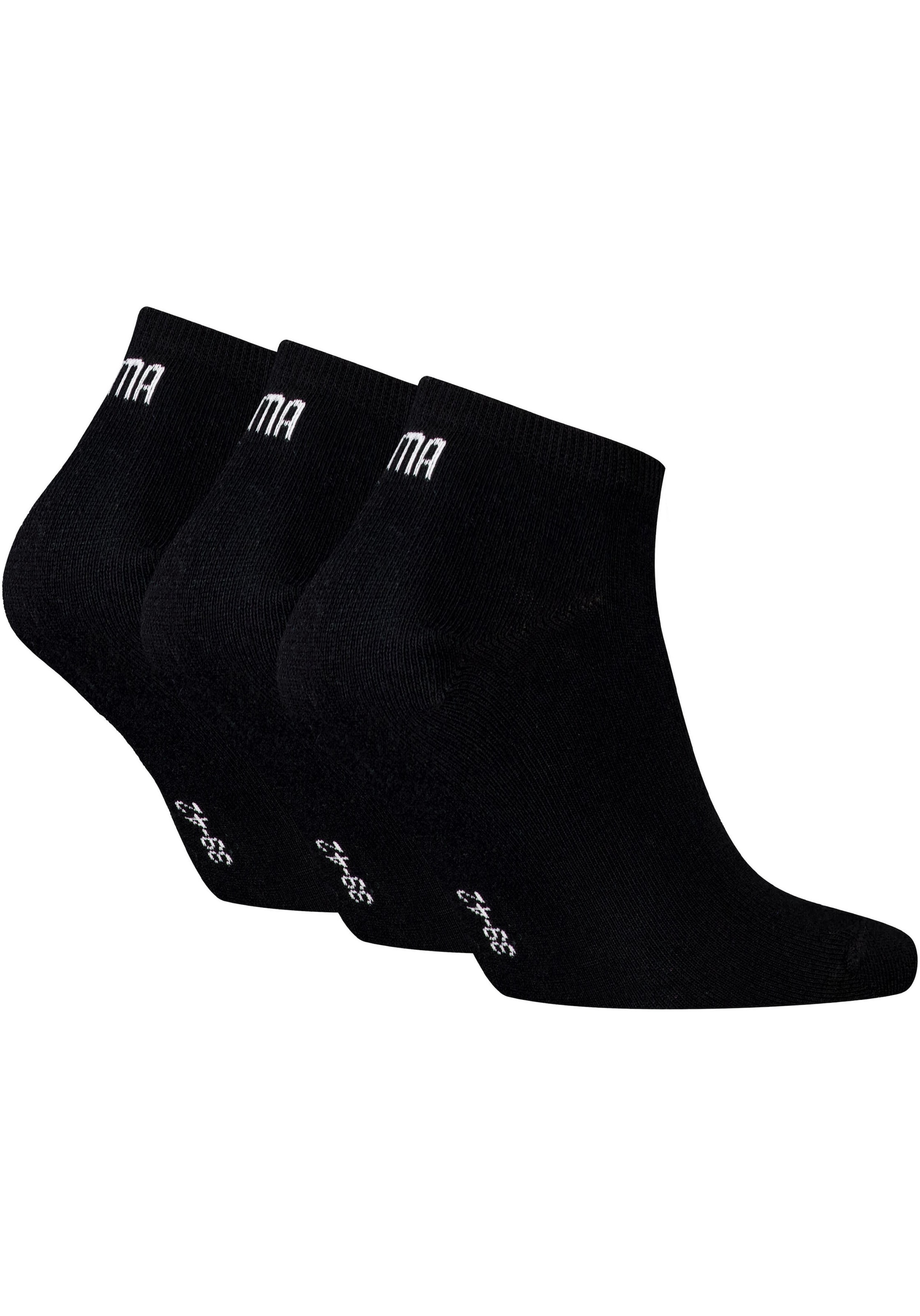 PUMA Chaussettes de baskets »PUMA UNISEX SNEAKER PLAIN 3P« 3 Paar, 3 Couple tlg. mit kleinem Logo