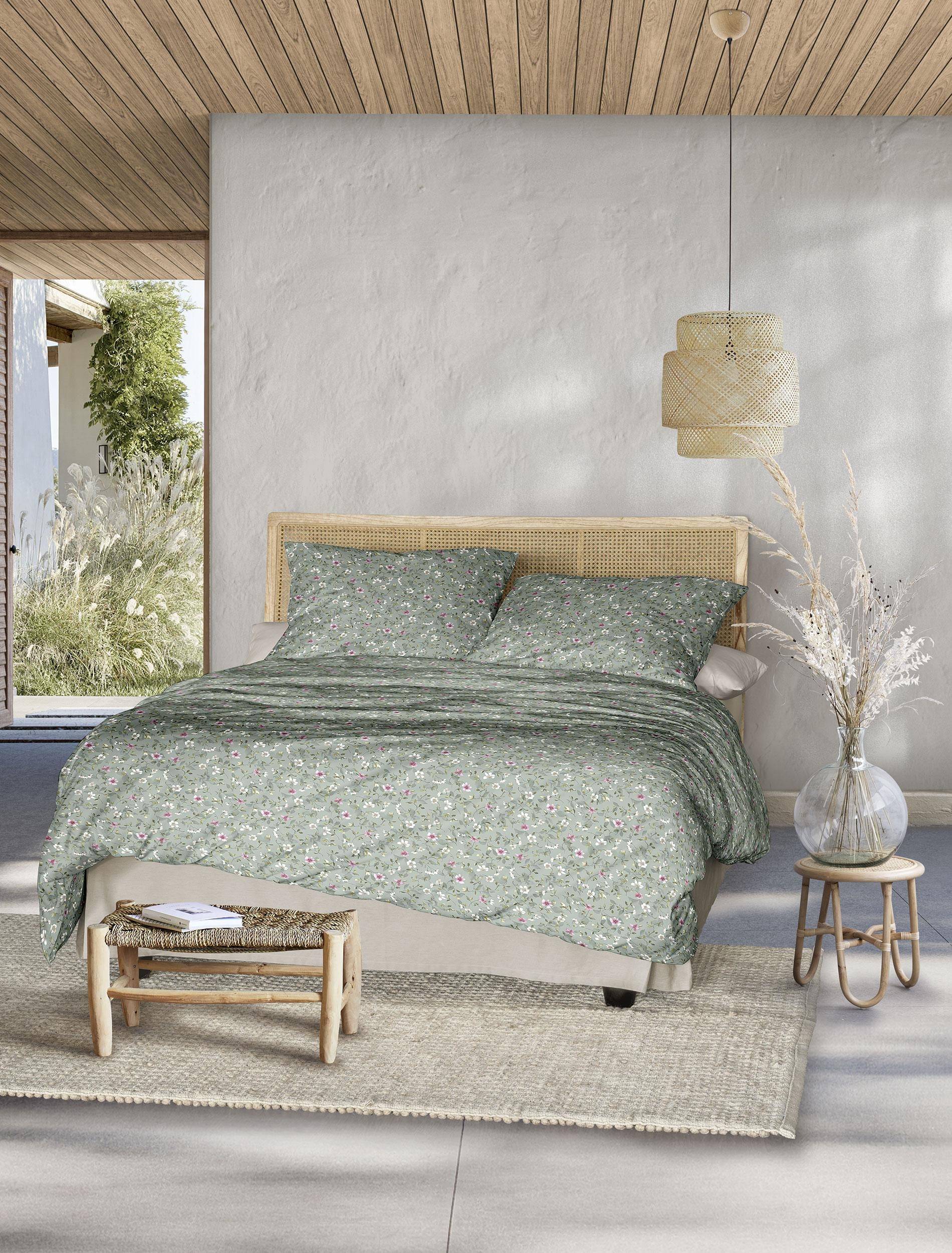 Irisette Linge de lit »Tokio 8567« 2 cuis brillance soyeuse, particulièrement douce et agréable pour la peau
