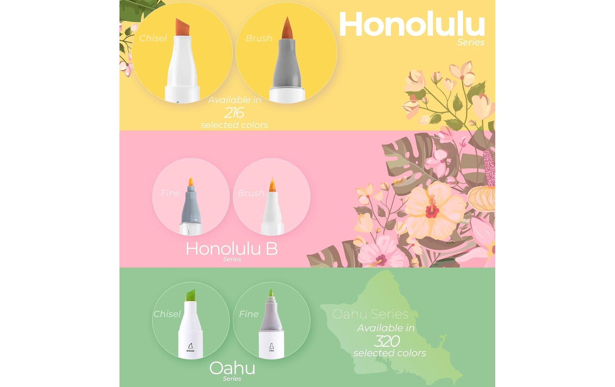   Marker »Ohuhu Honolulu (120 Stk.) 120 Stück«