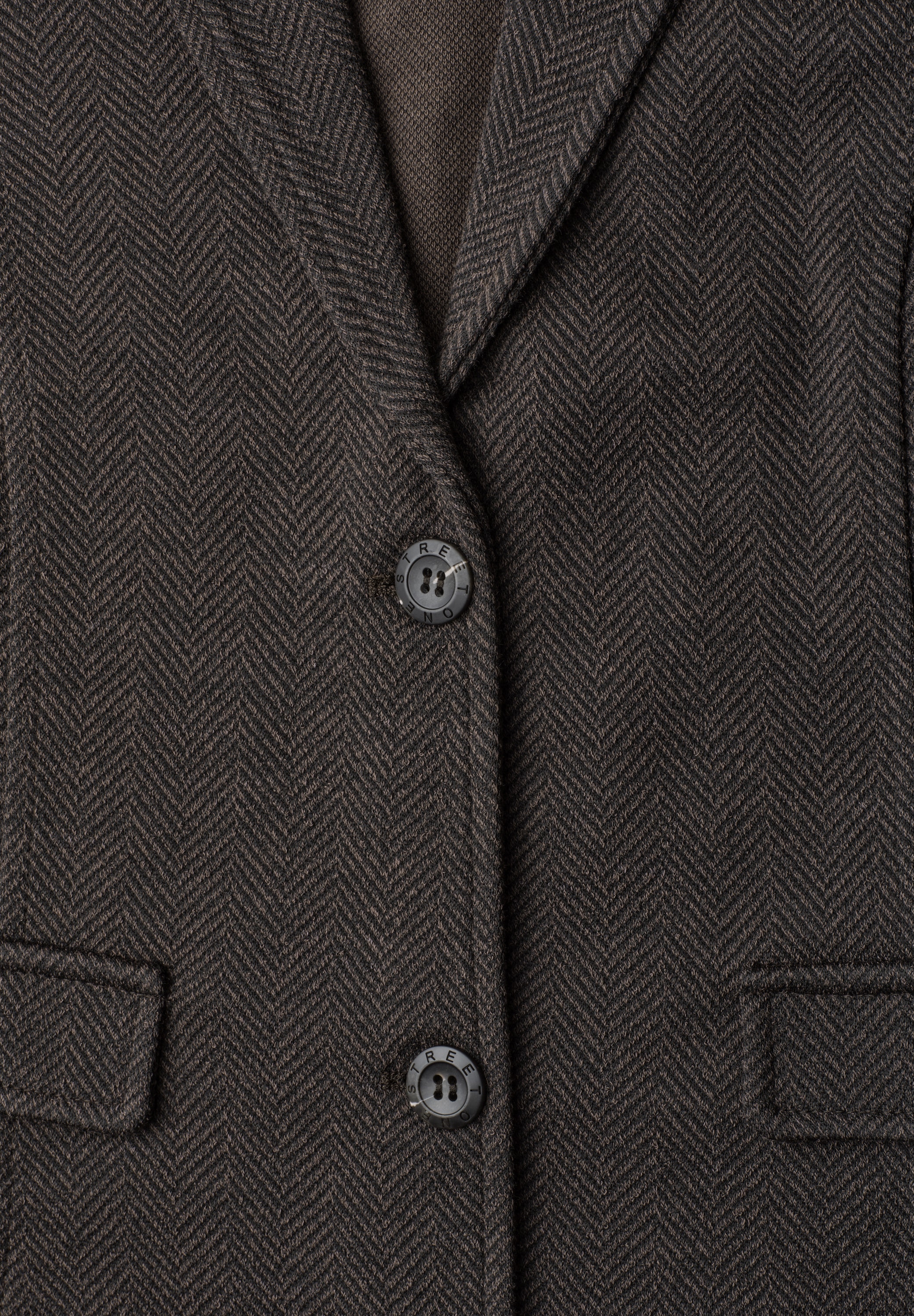 STREET ONE Veste blazer avec col à revers et motif