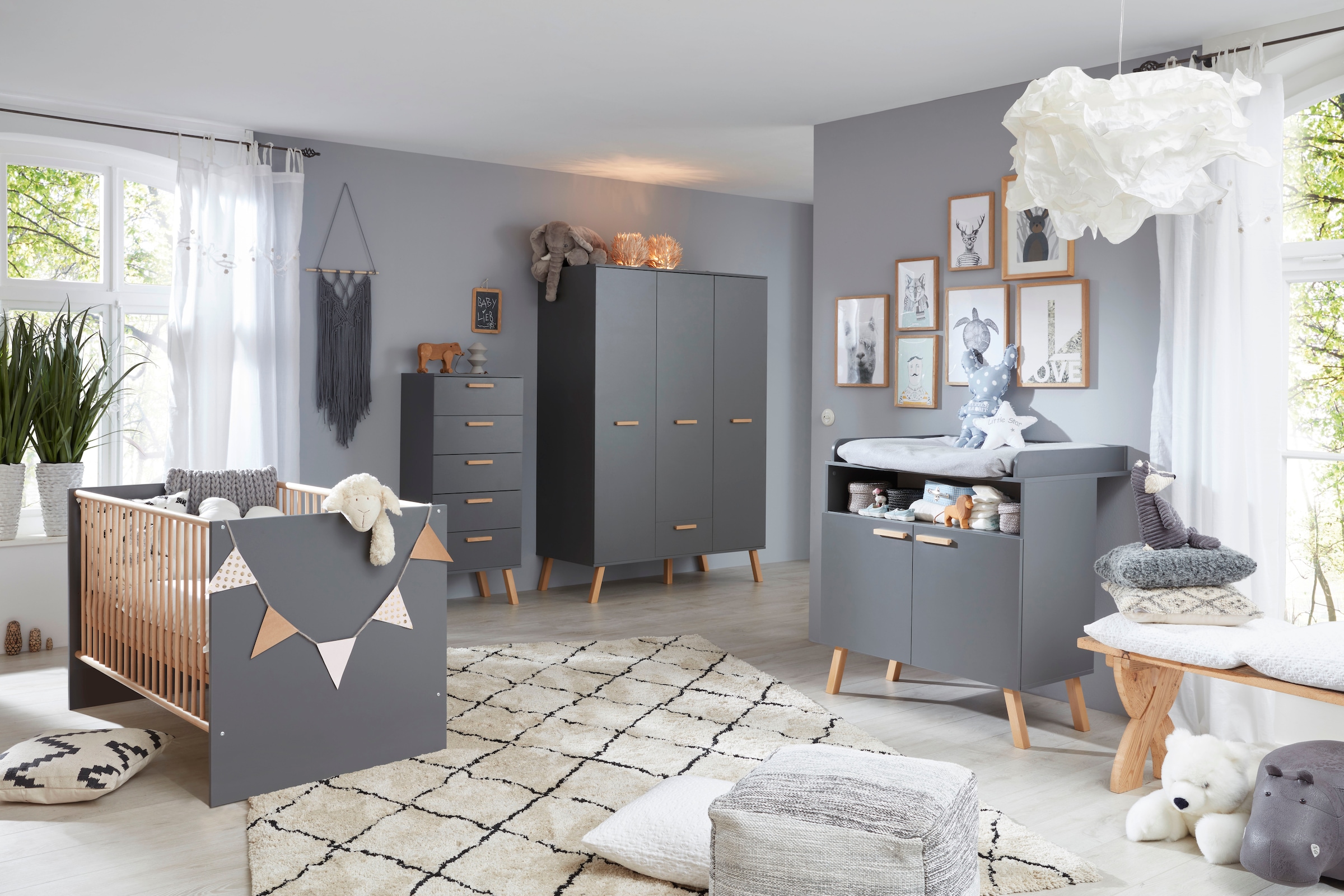 trendteam Wickelkommode »Mats« bis 15 kg 96 cm