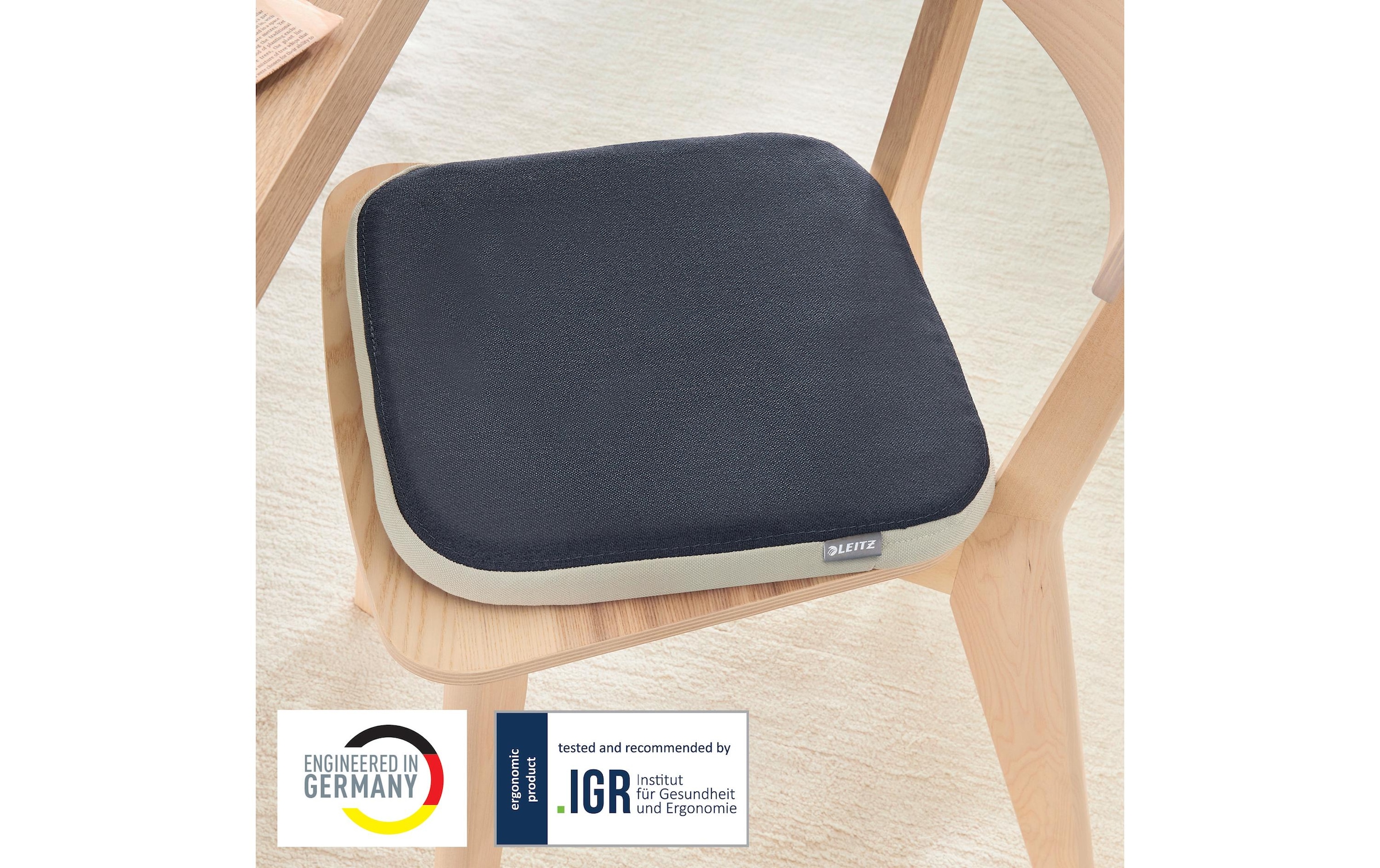 LEITZ Coussin d'équilibre »Ergo Active mit Stoffbezug«