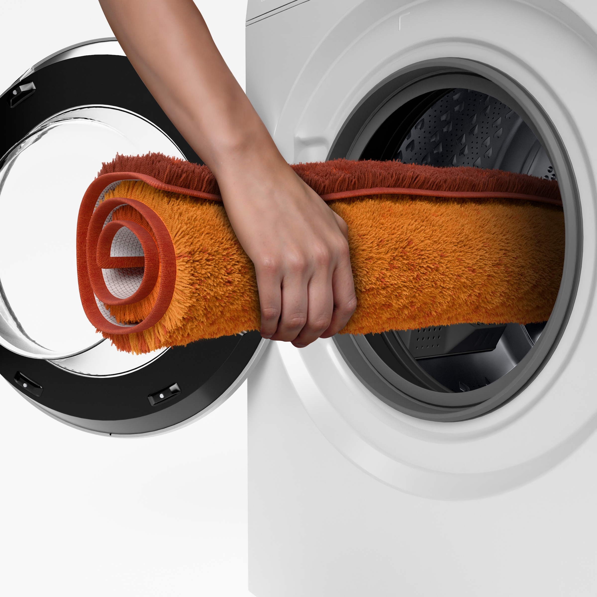 Grund Tapis de bain »Mistral« Höhe 20 mm meliertes Design, Ombré-Look, auch als 3 teiliges Set, Made in Europe