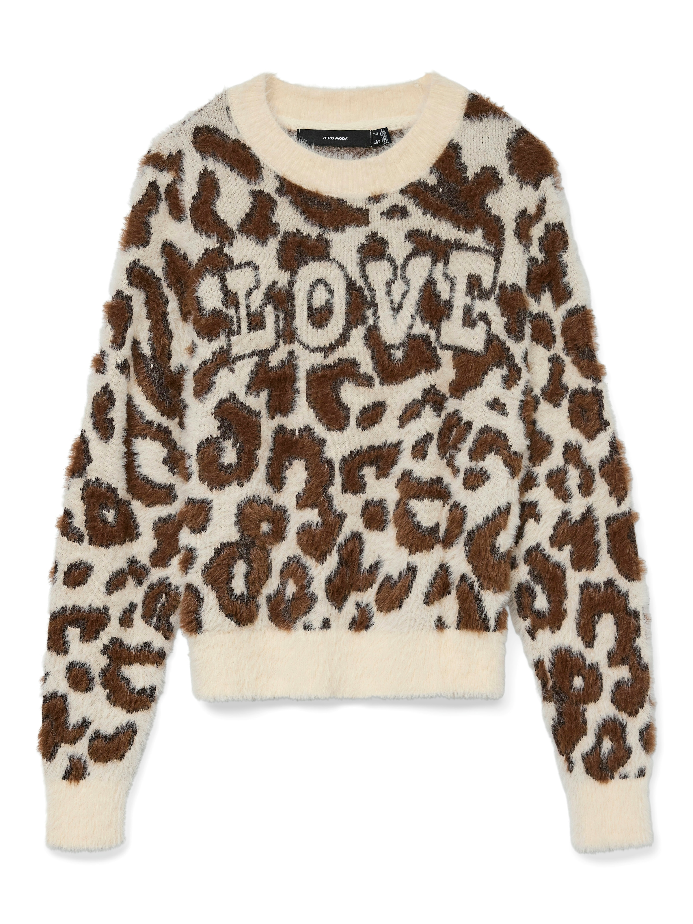 Vero Moda Strickpullover »VMJUNGLE LS O-NECK PULLOVER BOO«