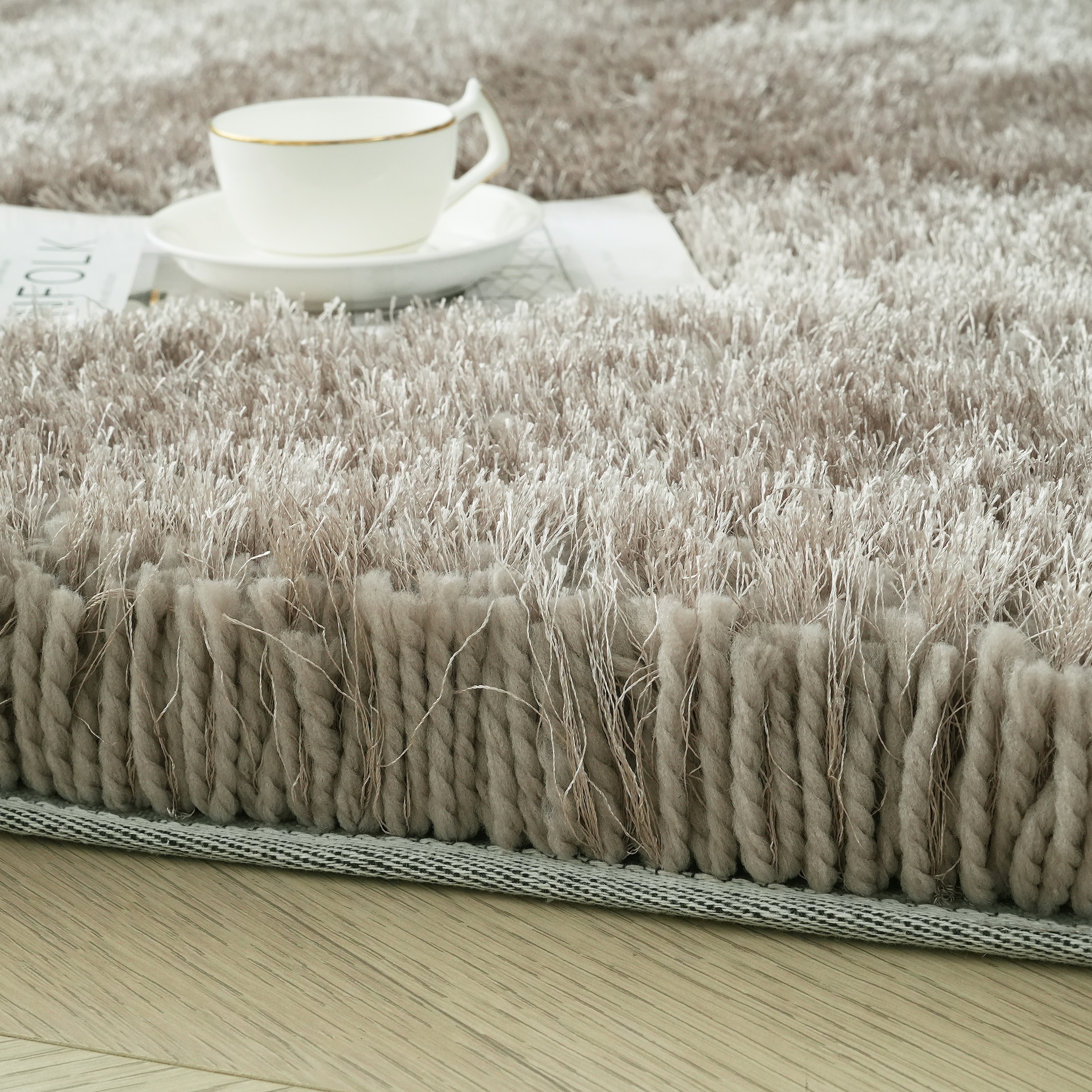 GOODproduct Hochflor-Teppich »Micro exclusiv Teppich, sehr hoher Flor, weich durch Mikrofaser« rechteckig 78 mm Höhe sehr weich, flauschig, uni, Wohnzimmer, Schlafzimmer