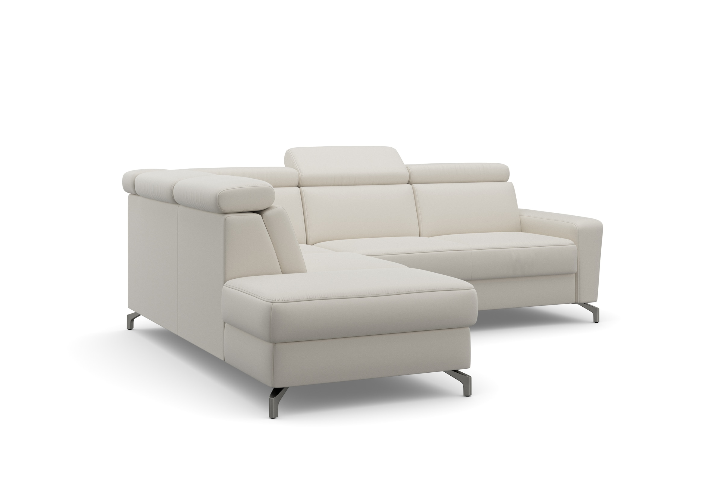 sit&more Ecksofa »Scarlett L-Form« inklusive Kopfteilverstellung, wahlweise mit Bettfunktion, Bettkasten