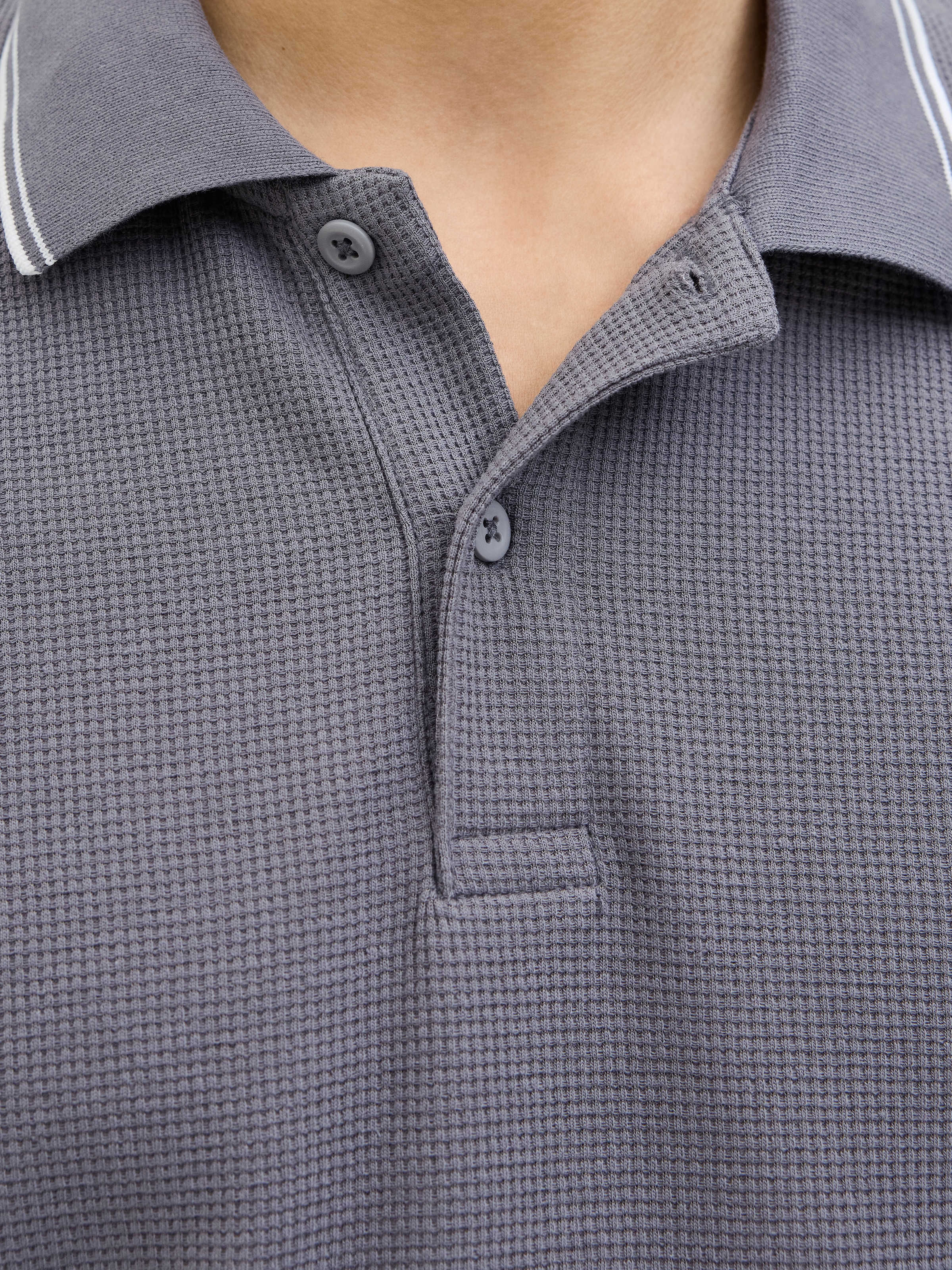 Jack & Jones »JJEAUSTIN POLO SS NOOS« Materialmix, regular fit