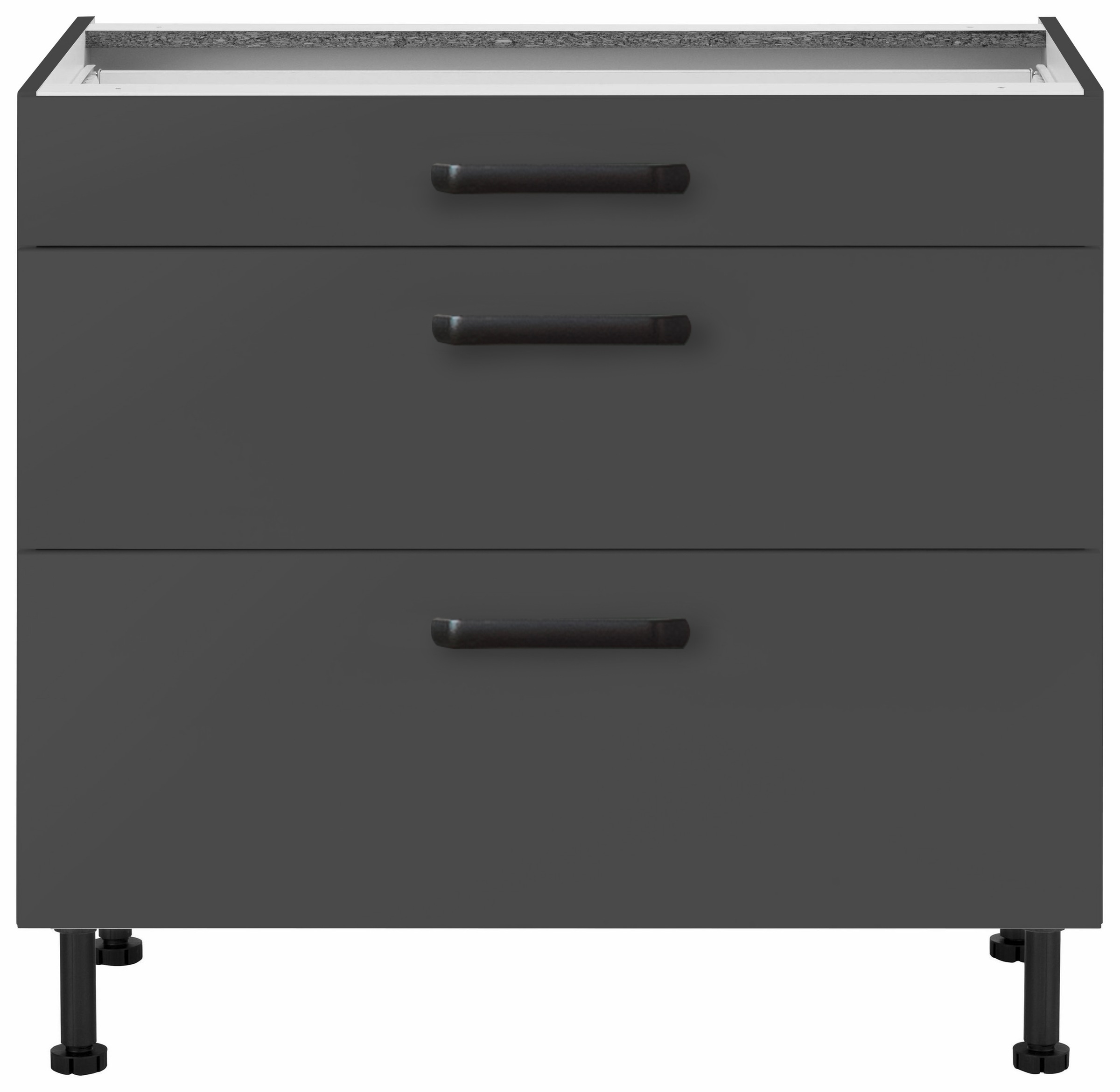 wiho Küchen Unterschrank »Simi« Soft-Close-Funktion in Schubkästen und Auszügen, verstellbare Füsse