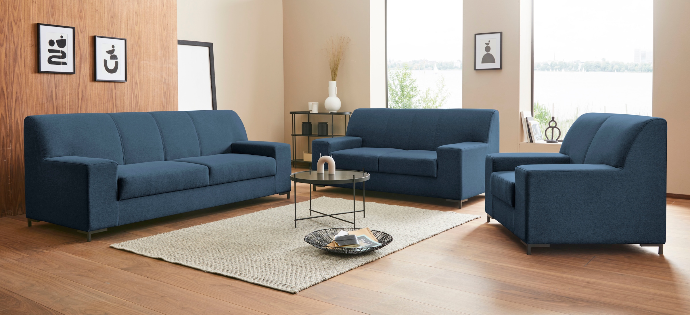 DOMO collection Sessel »Ledas kubisch und komfortabel, flache Armlehnen, eleganter Fuss,« in vielen Farben erhältlich