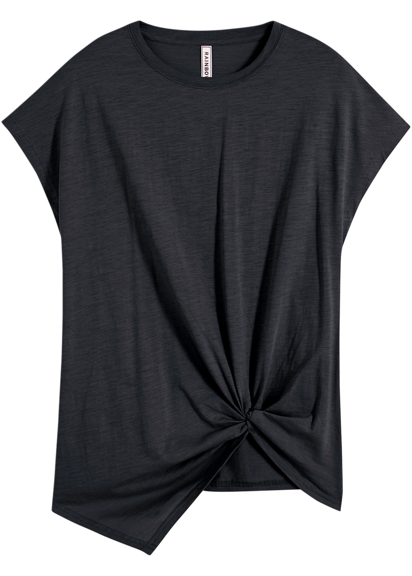 bonprix T-shirt lässig geschnittene Passform, ärmellos, mit Knotendetail