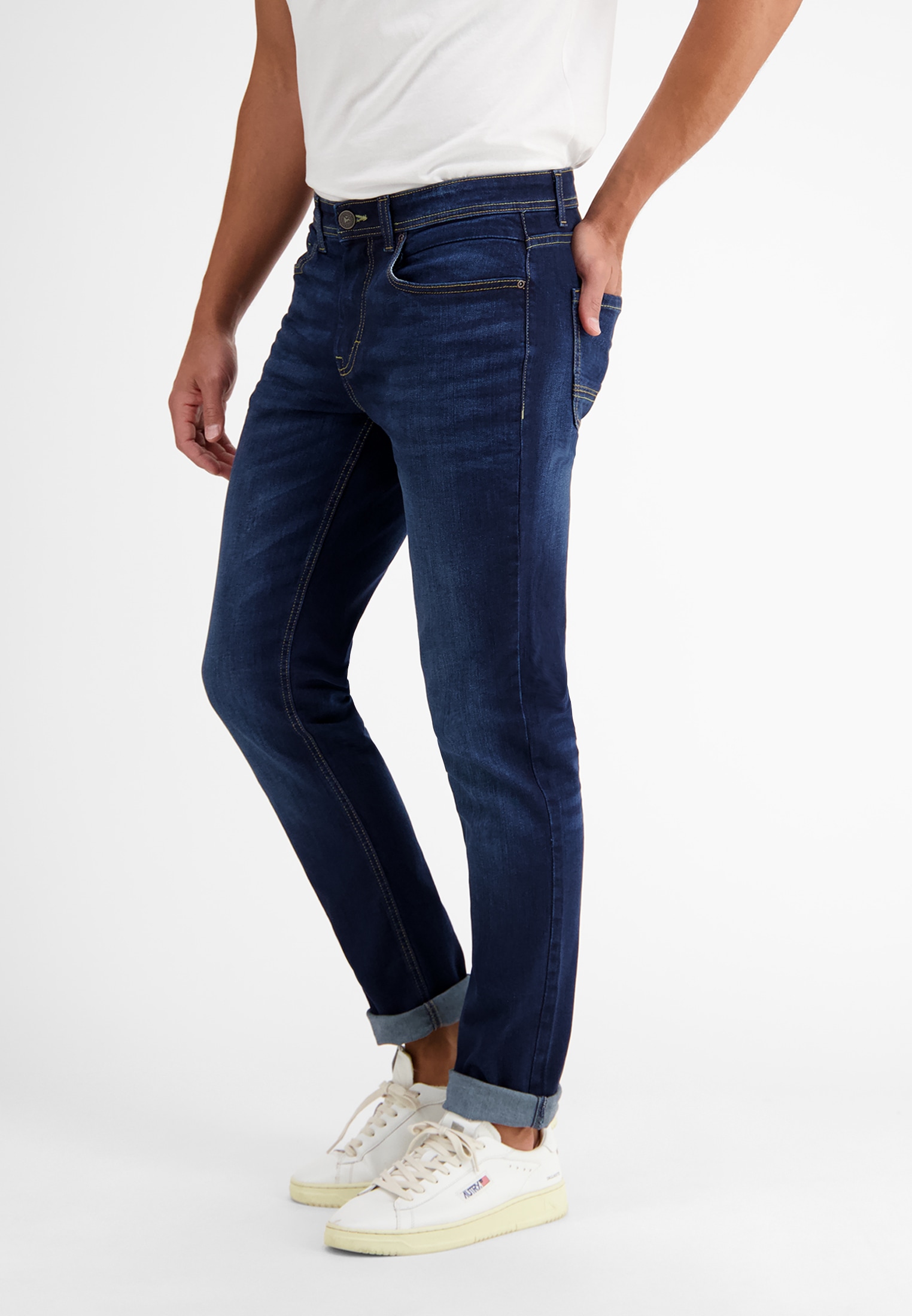 LERROS Jeans Relax-fit »BAXTER 5-Pocket-Denim im Used-Look, RELAXED FIT« Herren Jeans, Stretchkomfort, Gerader Schnitt