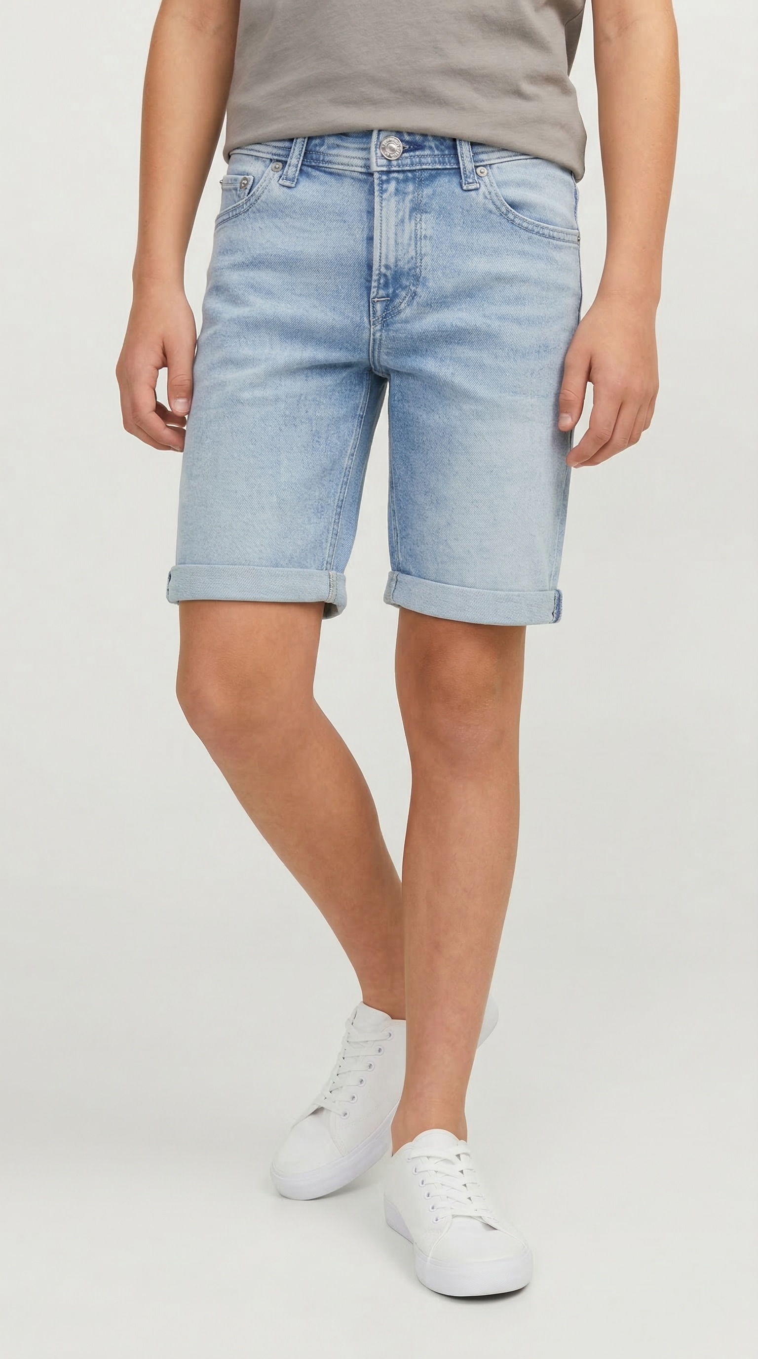 Jack & Jones Junior Shorts »JJIRICK bequem mit mittlerer Taille für Jungen«  unifarben, modisch, regular fit, Web,