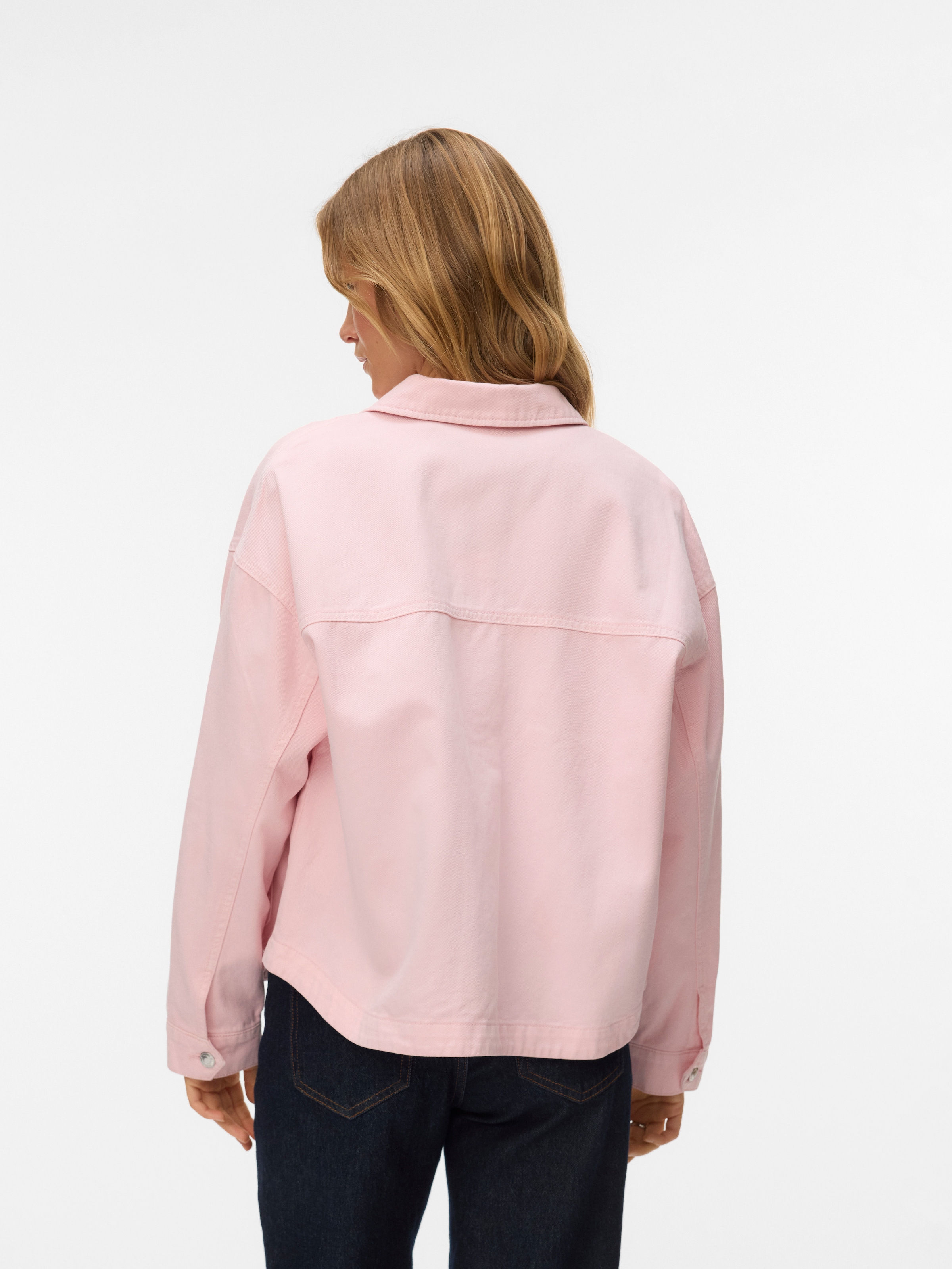 Vero Moda Veste en jean »VMJAMIE LS DENIM SHACKET MIX NOOS« mélange de coton