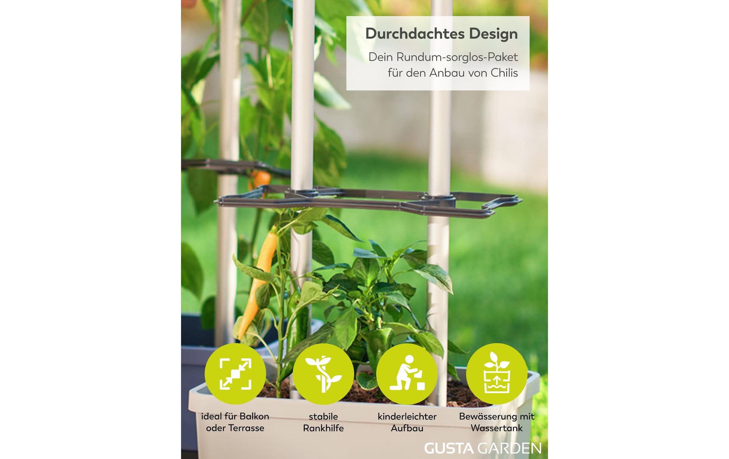 Gusta Garden Anzuchttopf »Charly Chili XL«