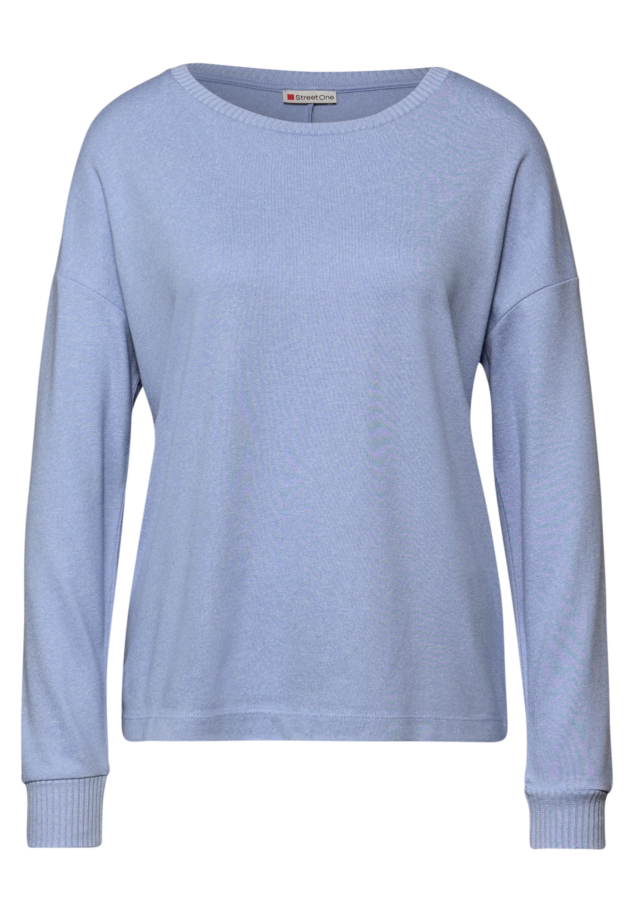 STREET ONE T-shirt à manches longues im Melange Look