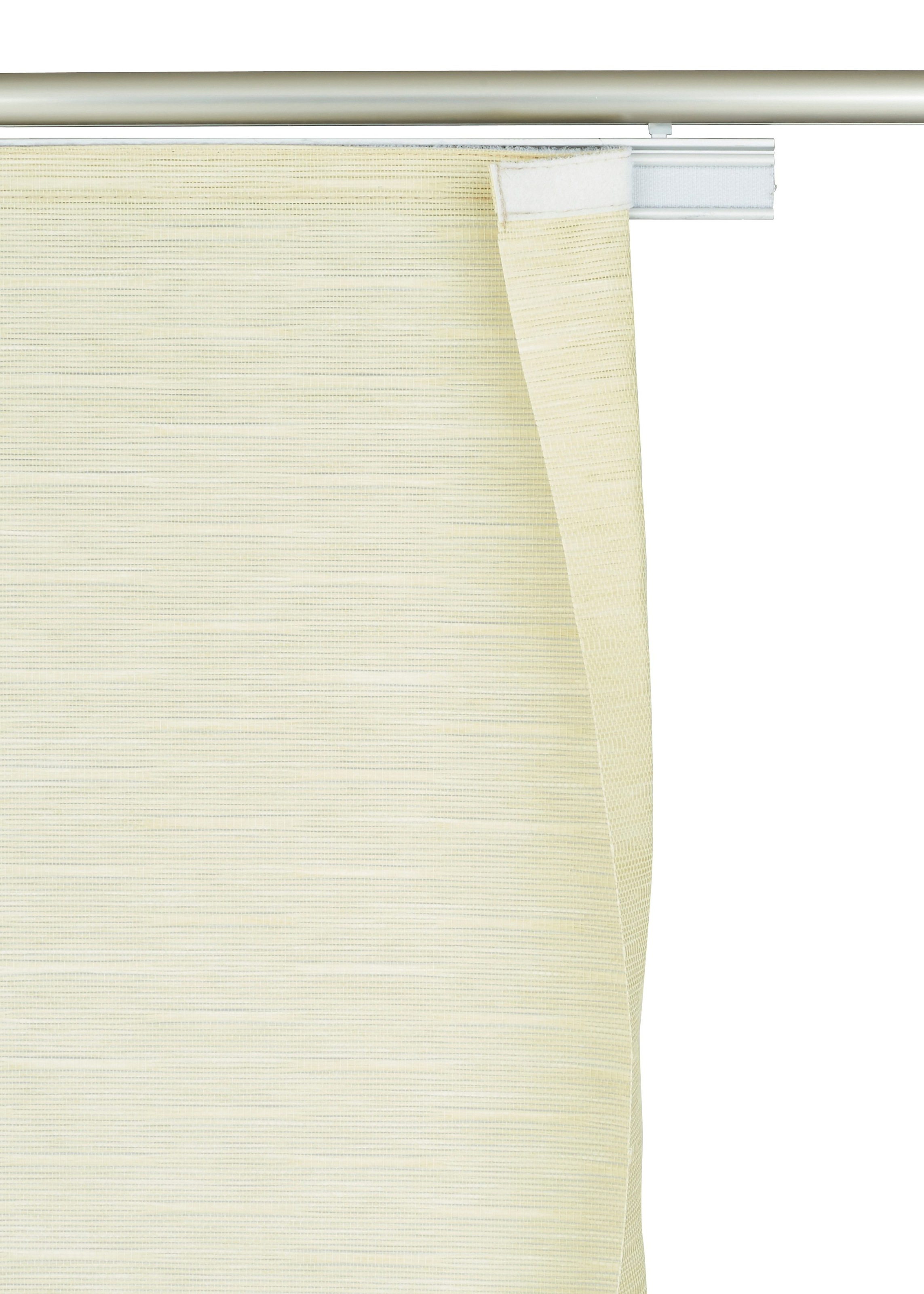 GARDINIA Schiebegardine »Flächenvorhang Natur-optik« Klettband 1 Stk. tlg. ohne Paneelwagen