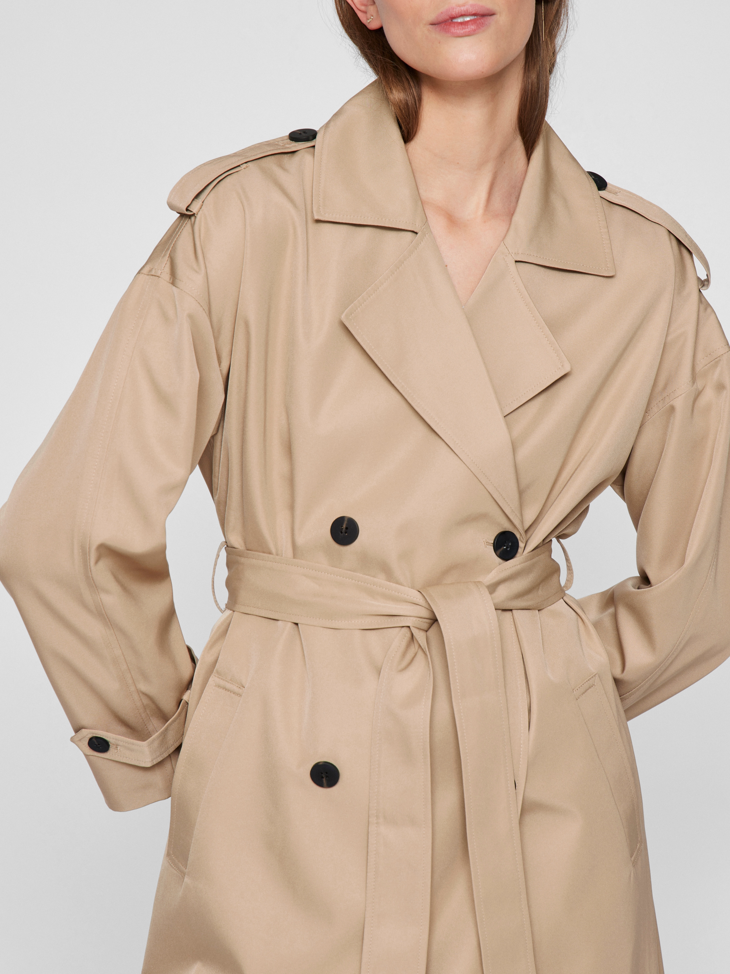 Vila Trenchcoat »VIADDISON L/S  LONG TRENCHCOAT - NOOS«