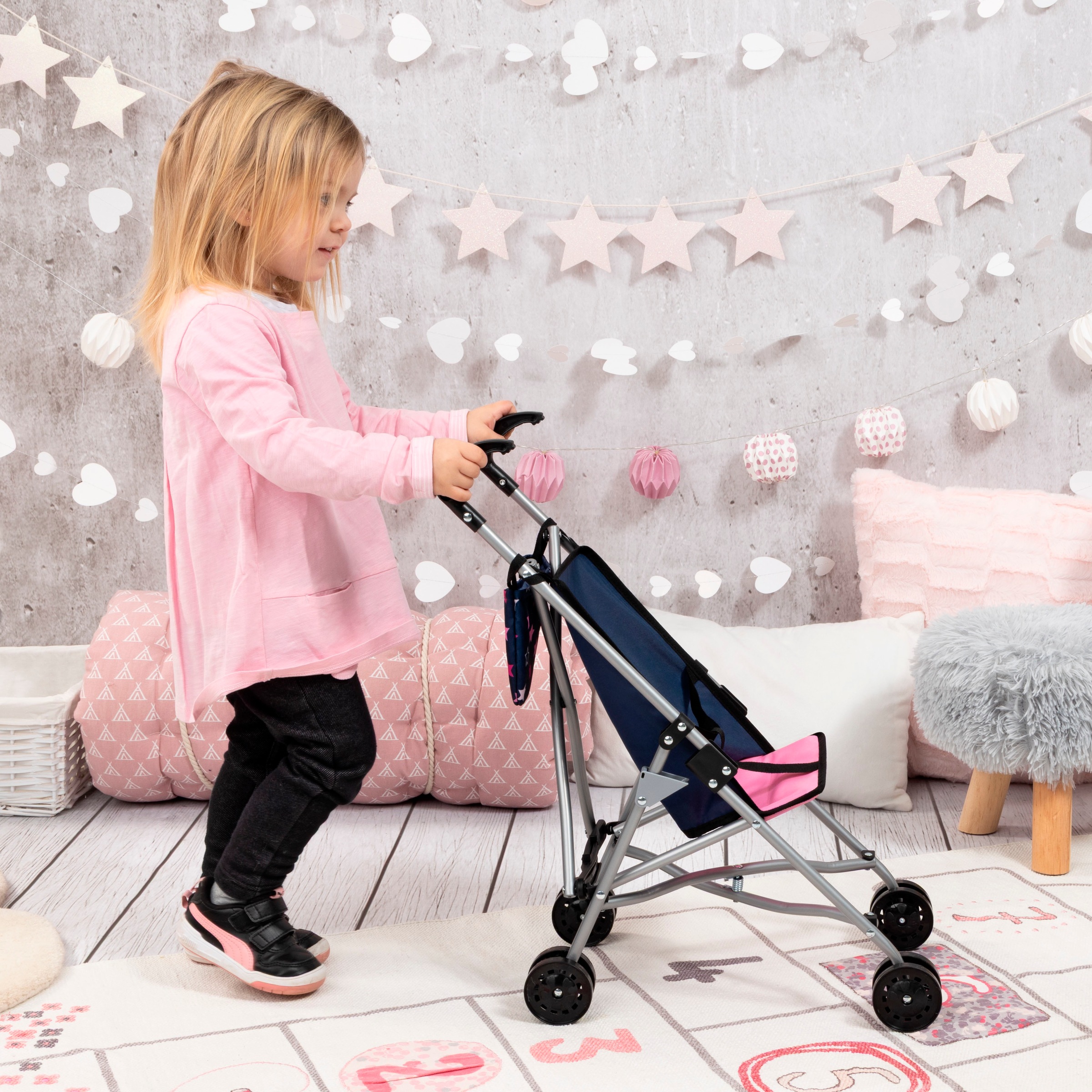 Bayer Poussette de poupée mit Tasche