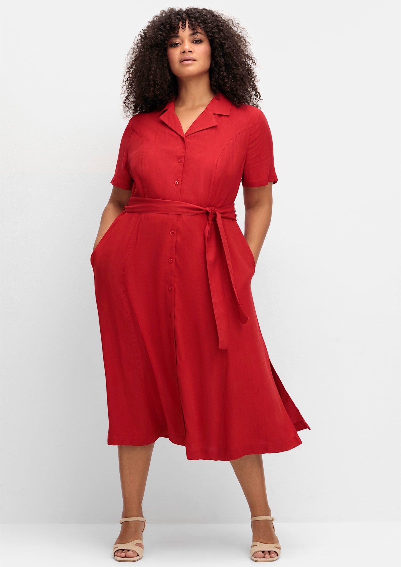 sheego by Joe Browns Druckkleid »Kleid« Eingrifftaschen