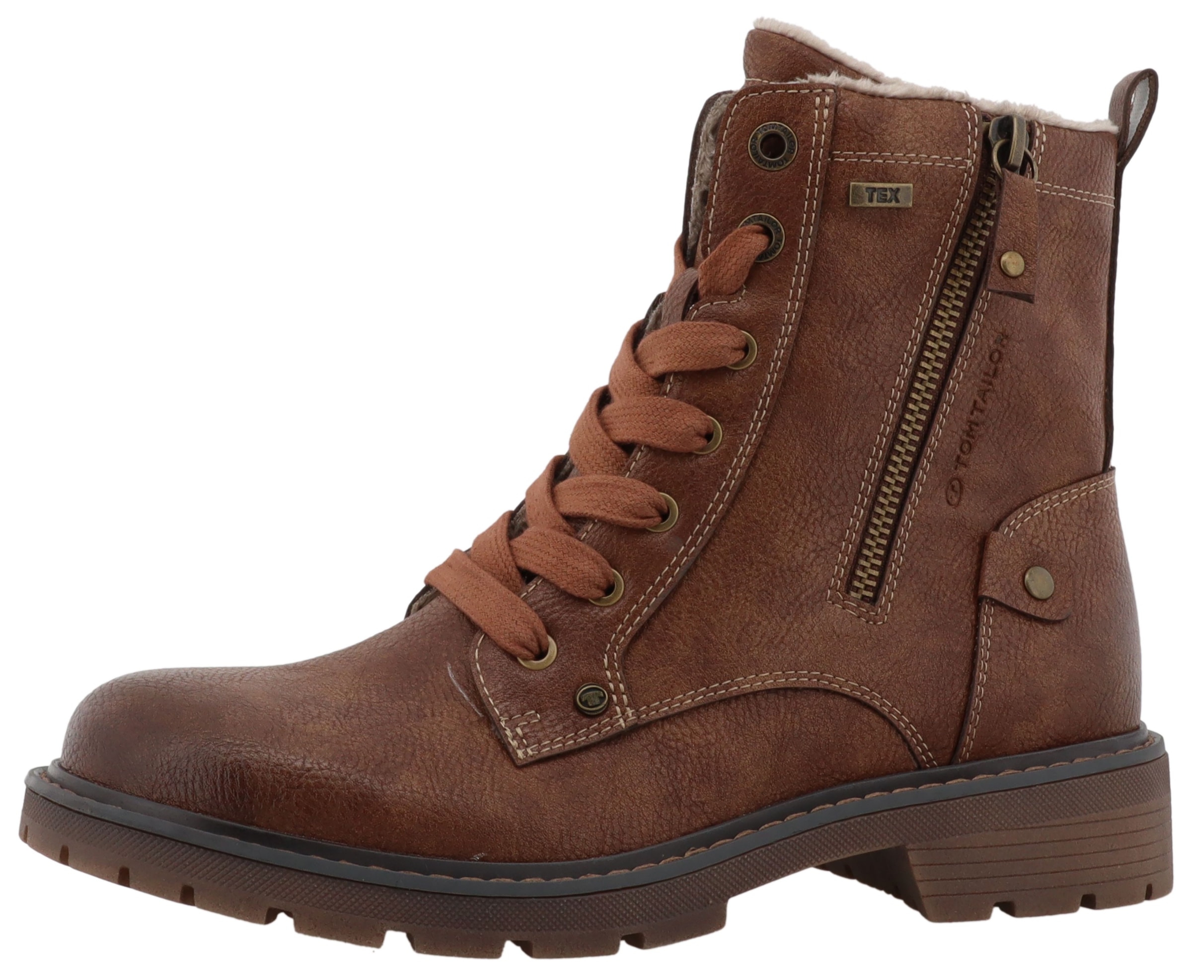 TOM TAILOR Winterboots  Workerboots, Hiking Boot mit Blockabsatz