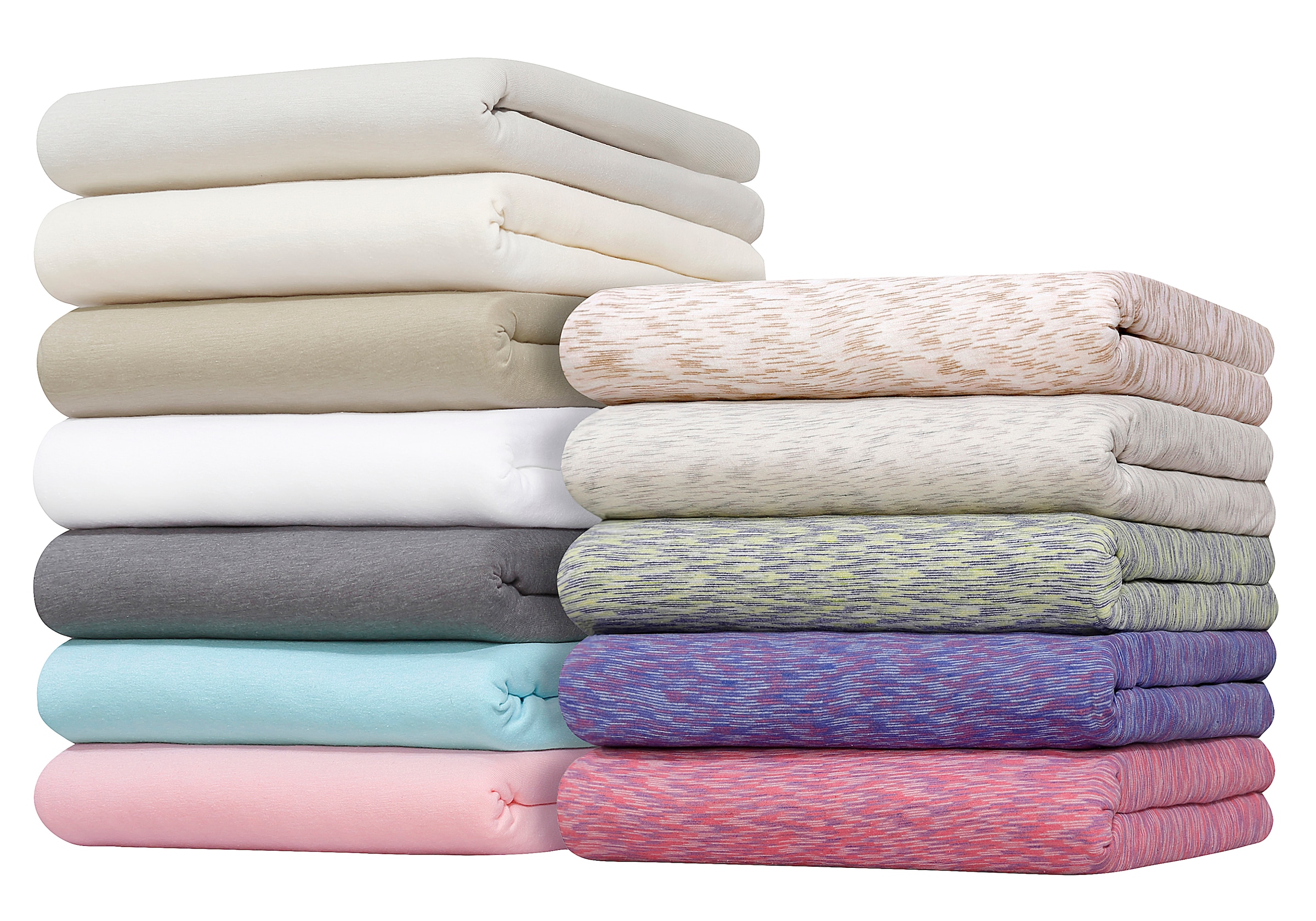 GOODproduct Draps de lit »Strawberry in uni oder bunten Rainbow-Colors« pour matelas jusqu’à 18 cm de hauteur, drap-housse, mélange coton