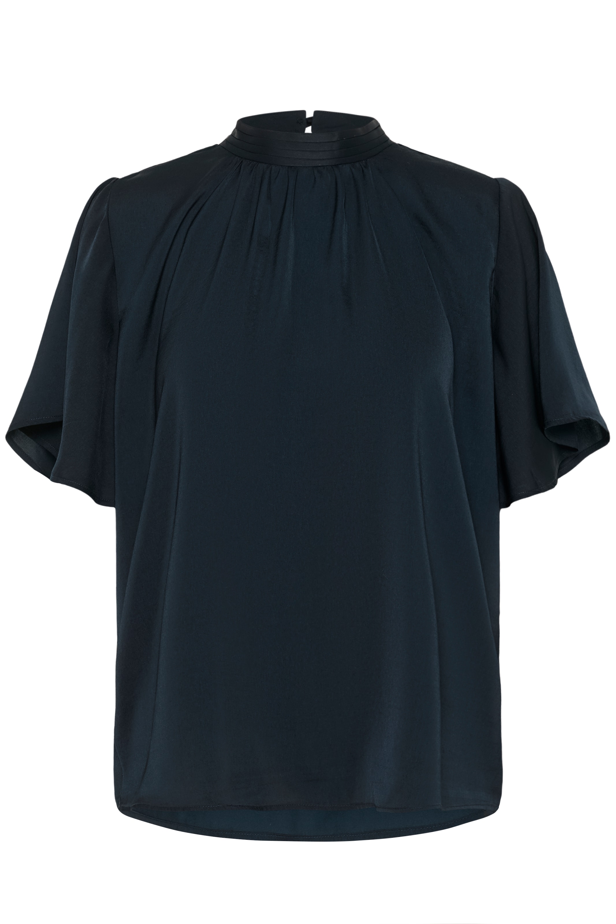 Saint Tropez Blouse à manches courtes »AileenSZ Flared Blouse« Kunstfaser, Regular fit