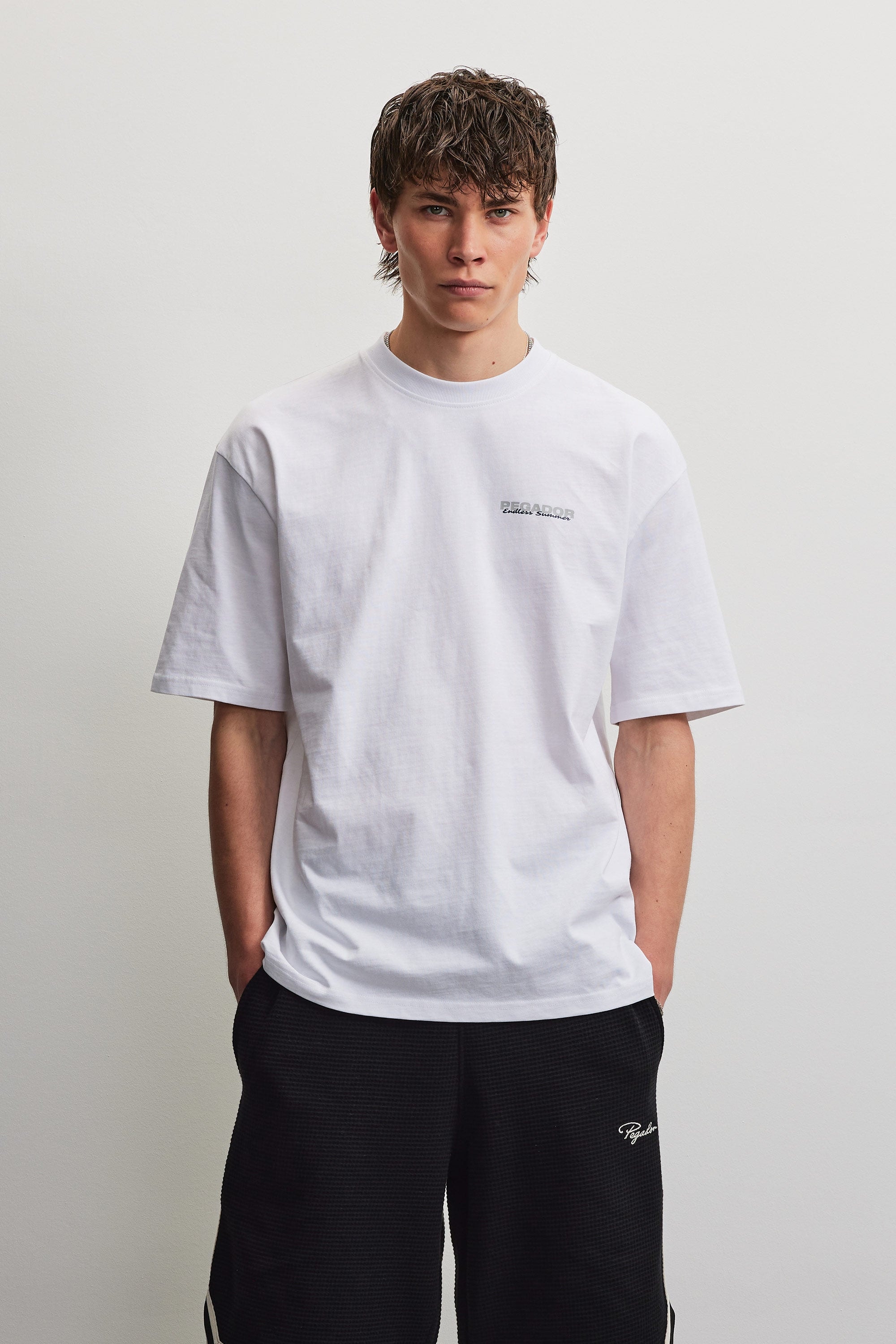 PEGADOR Shirt à col rond »TORRES OVERSIZED TEE«