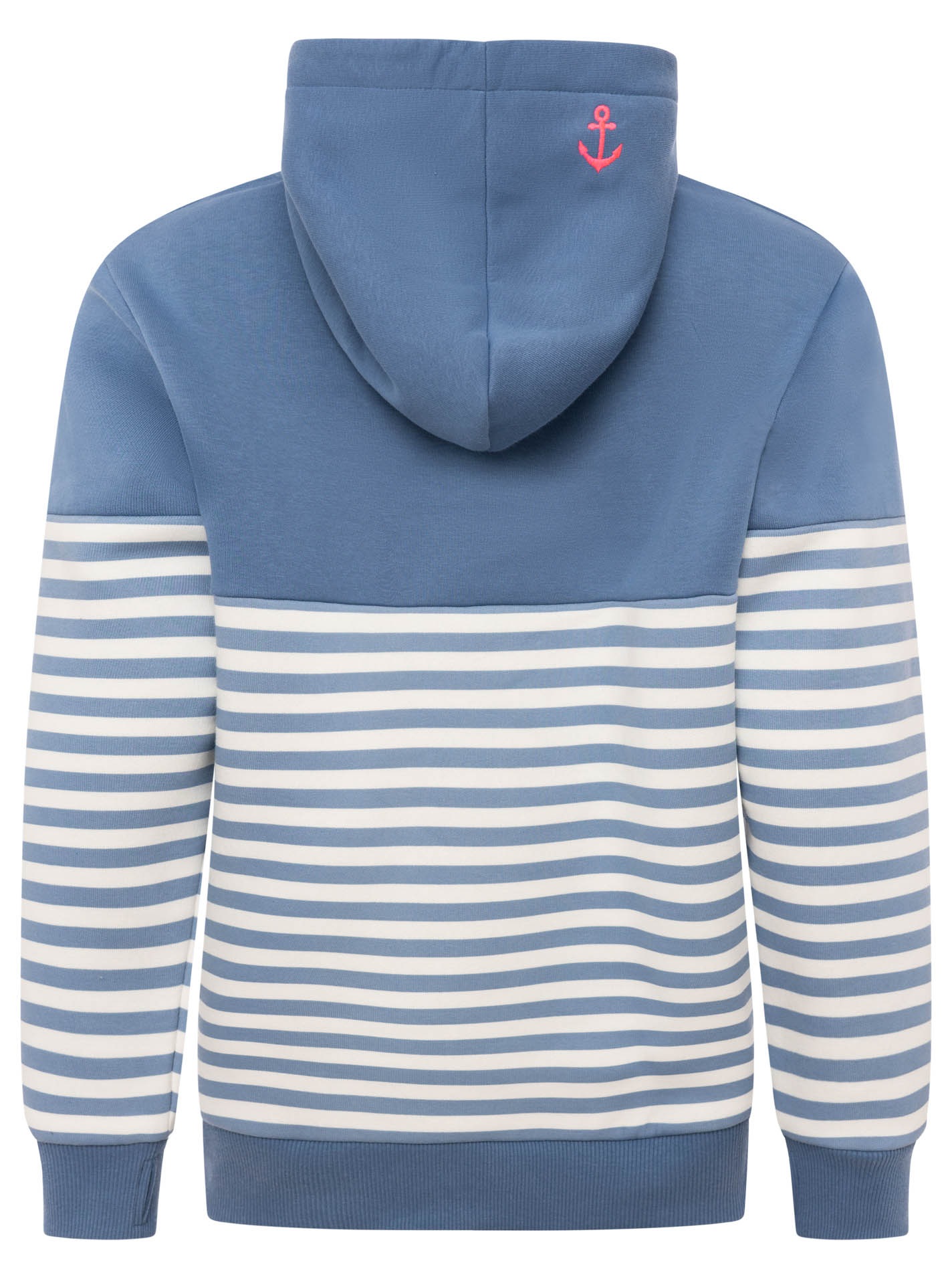 Zwillingsherz Hoodie »"Moin Streifen"«, Stickerei, Kapuze mit bedruckter Kordel, gestreift
