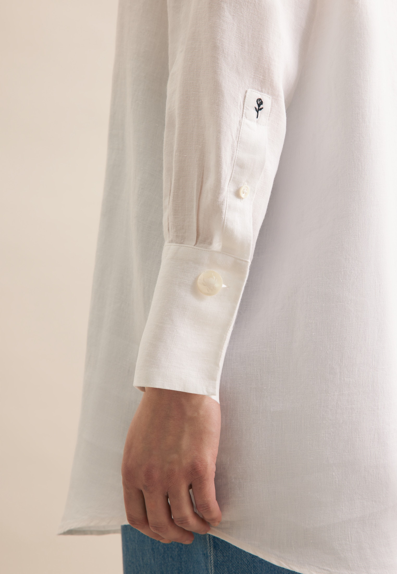 seidensticker Blouse chemise »Schwarze Rose« Langarm Kragen Uni