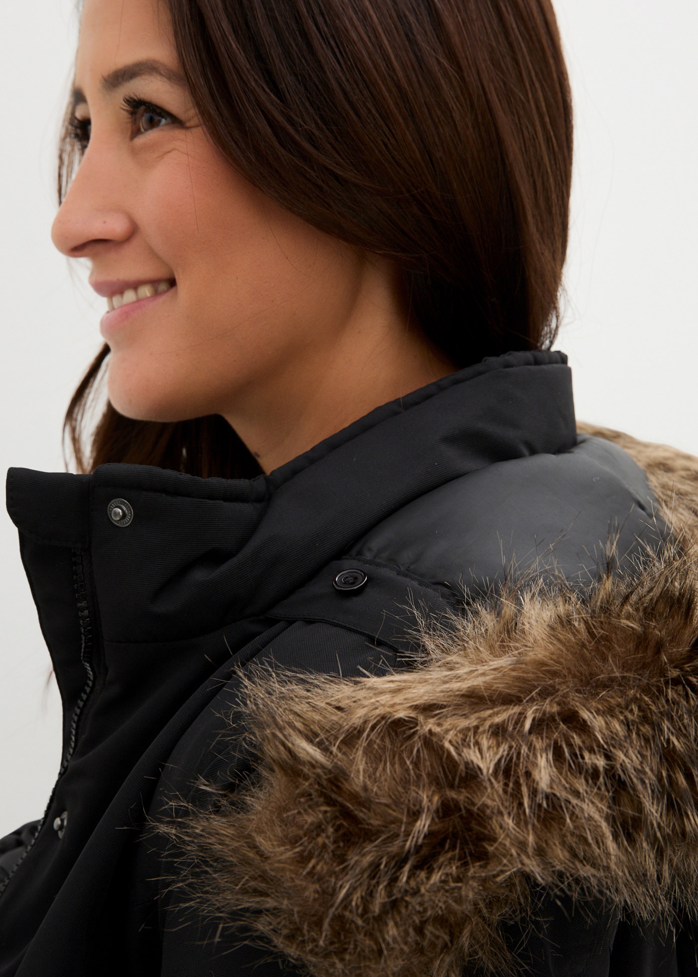 bonprix Umstandsjacke mit Kapuze mit elastischem Gummizug, seitlicher Erweiterung durch Reissverschlüsse