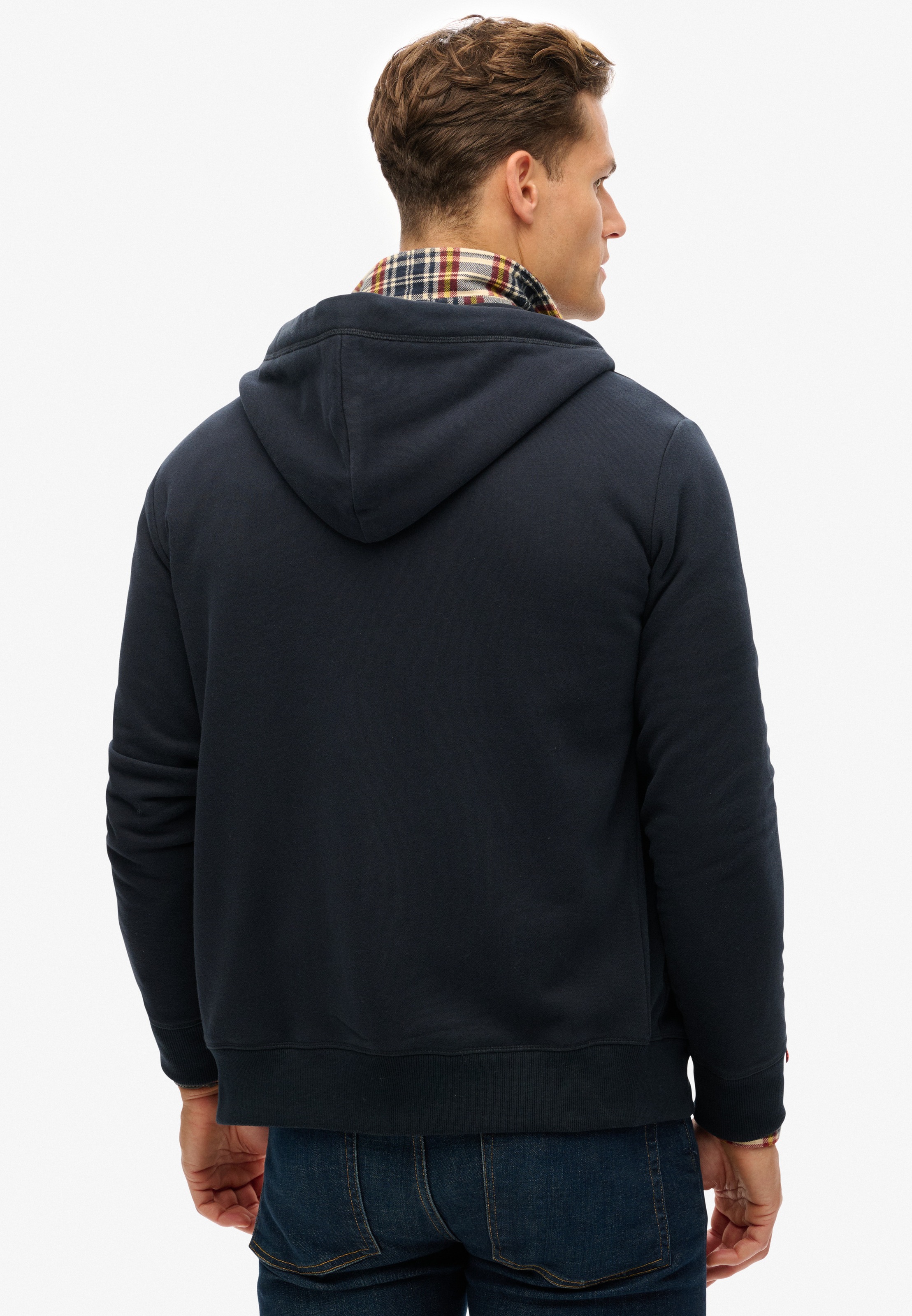 Superdry Sweat à capuche »ESSENTIAL LOGO ZIP HOODIE HB« Baumwollmischung, slim fit