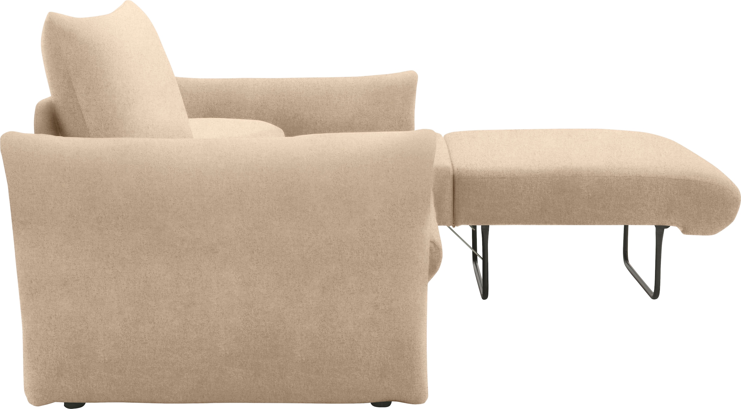 DOMO collection Schlafsofa »700023 Schlaffunktion, Federkern, 2-Sitzer, stabile Liegefläche« Sitzflächen einzeln ausklappbar zum Schlafen, Relaxen und Entspannen