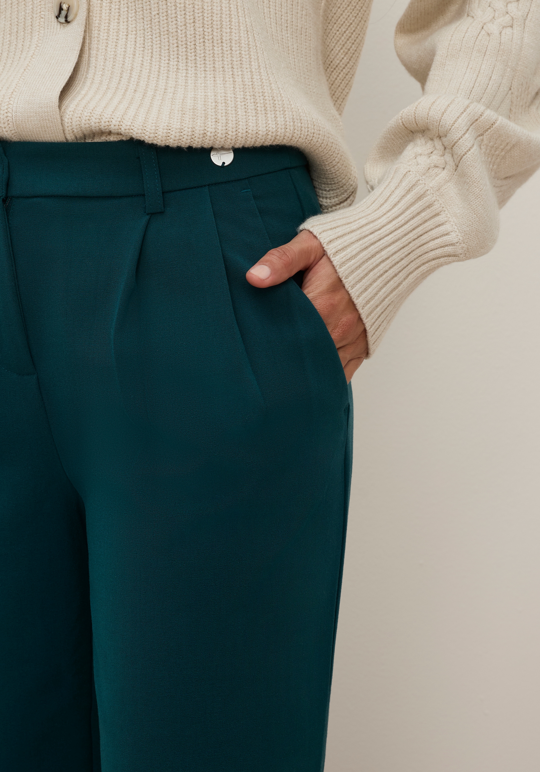 Tamaris Pantalon de costume »im modernem Look«  avec jambe large
