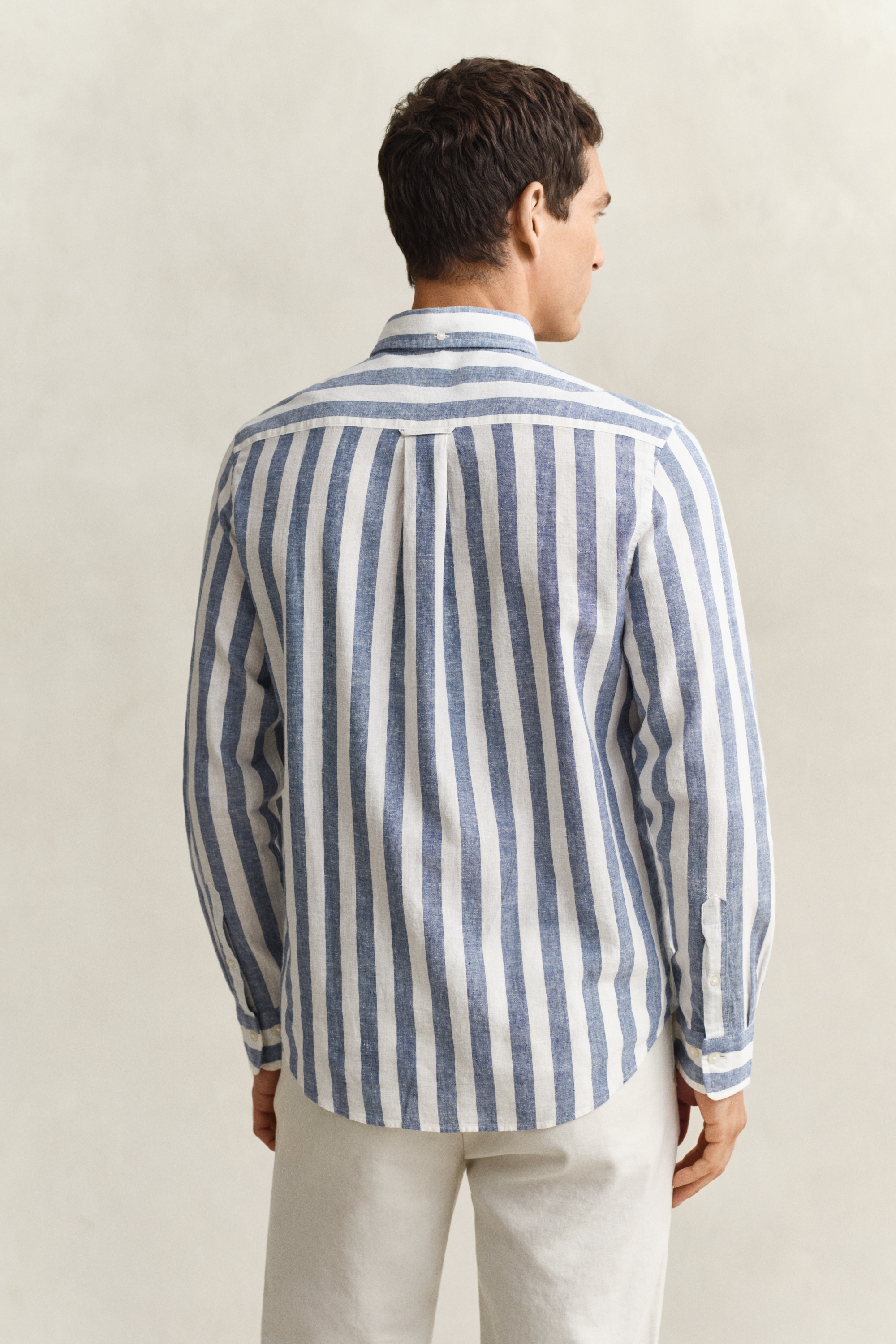 Gant Chemise à manches longues »REGULAR COTTON LINEN STRIPE« Button-down-Kragen
