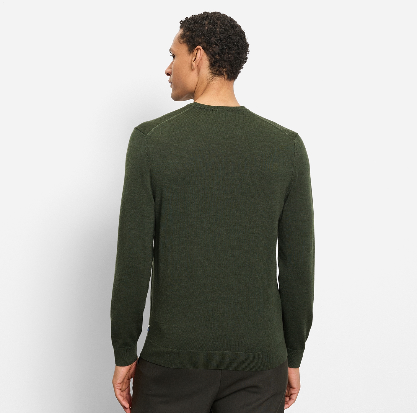 OLYMP V-Ausschnitt-Pullover »OLYMP Strick Casual« klassischer Strickpullover