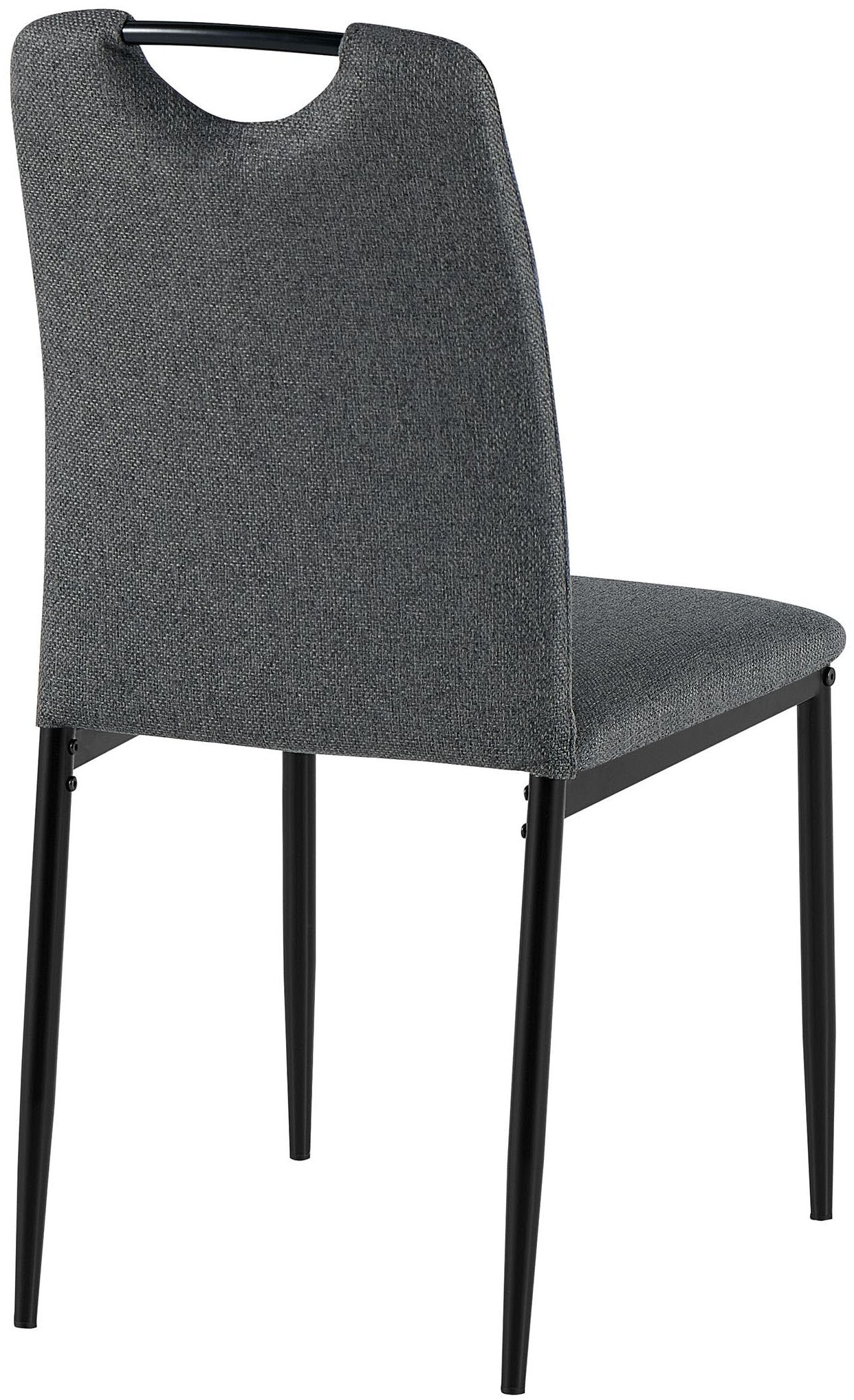 GOODproduct Chaise de salle à manger »Rom« (Ensemble) 2 cuisbequemer Stuhl mit hochwertigem Stoffbezug und Griff im Rücken