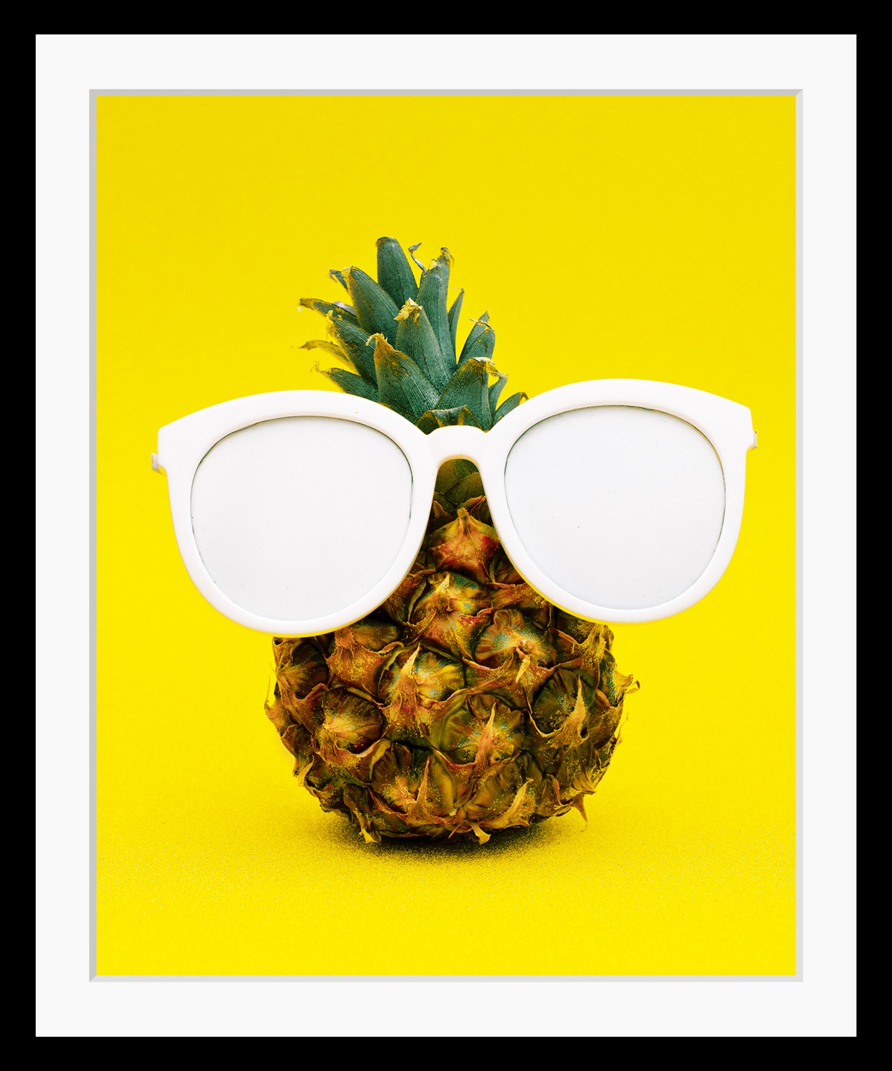 queence Bild »Alessio« Ananas | Kunst | Lebensmittel | Obst | Obst Bilder HD Premium Poster-Druck inkl. Holzrahmen