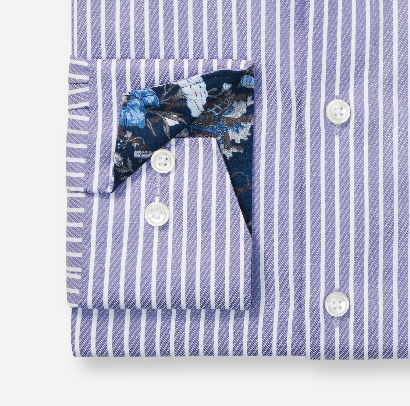 OLYMP Langarmhemd »Luxor modern fit« modern fit, gestreift, Businesshemd, New Kentkragen