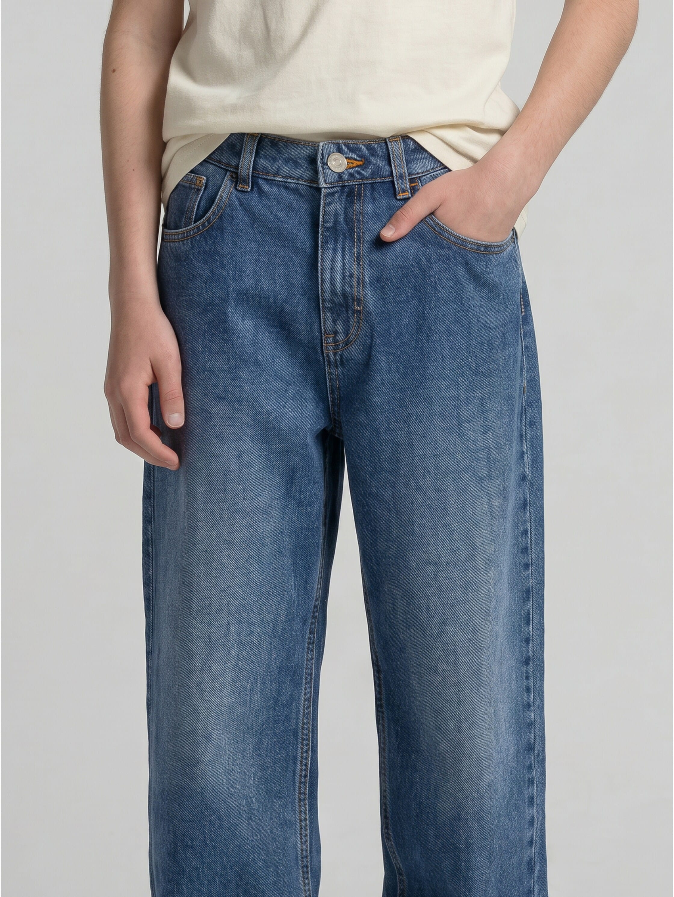 TOM TAILOR Jeans à 5 poches jeans baggy avec jambe évasée