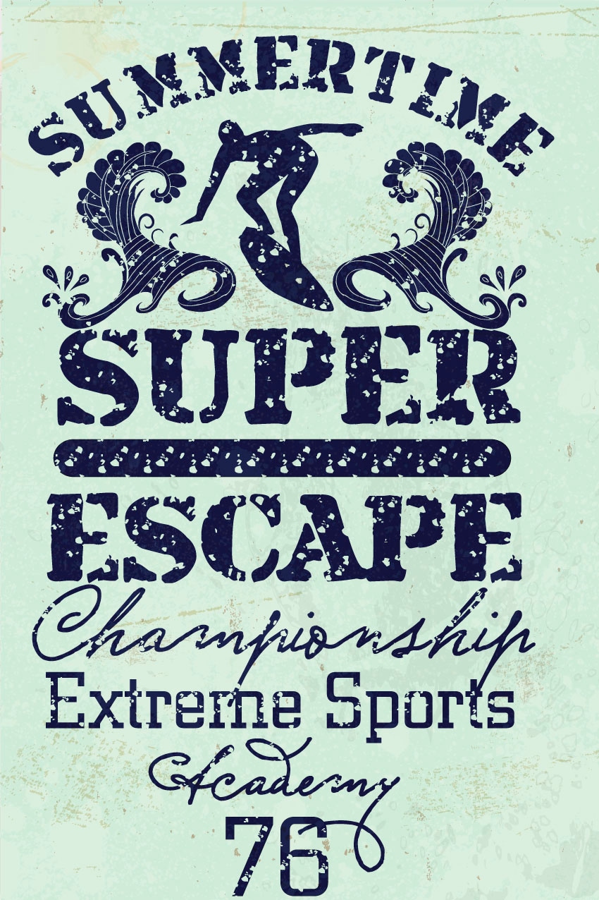 queence Tableau métallique »Surfer Escape« 1 cuis tlg. Stahlschilder