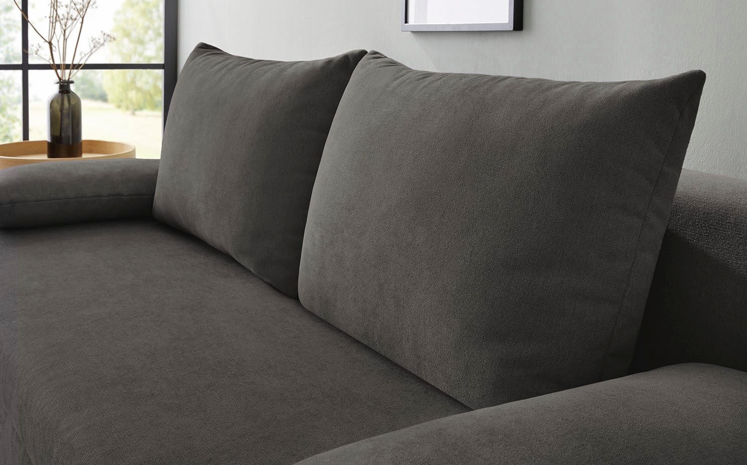 Jockenhöfer Gruppe Schlafsofa »Sunrise, B: 191 cm, Liegefl. 120x191 cm« mit Schlaffunktion, Bettkasten & Licht, Unser Dauertiefpreis
