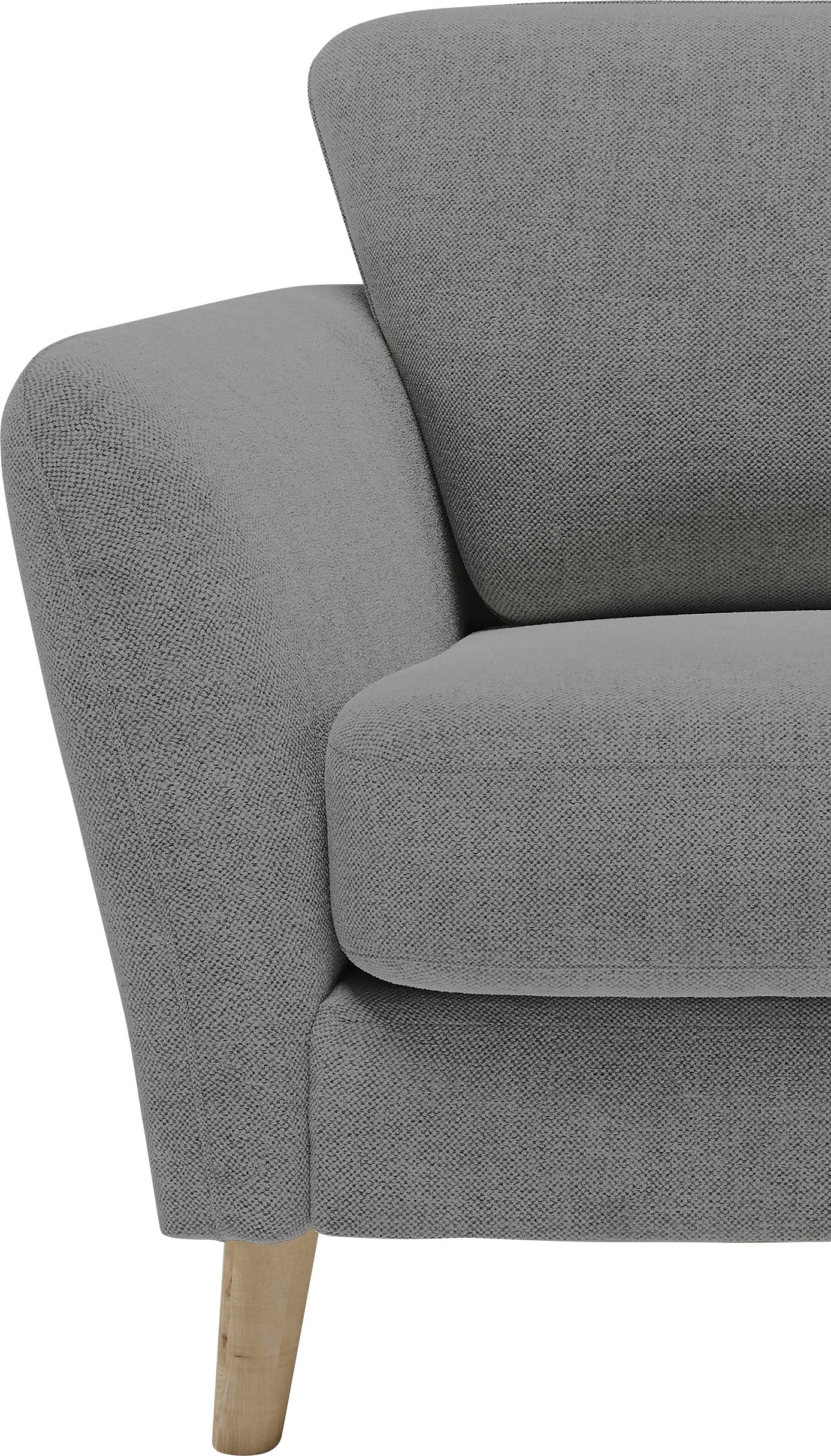 Home affaire 2-Sitzer »MARSEILLE Kompaktsofa 170 cm, Cord, Flachgewebe, Struktur, Webstoff« Massivholzbeine Eiche, Landhausstil, Wellenunterfederung