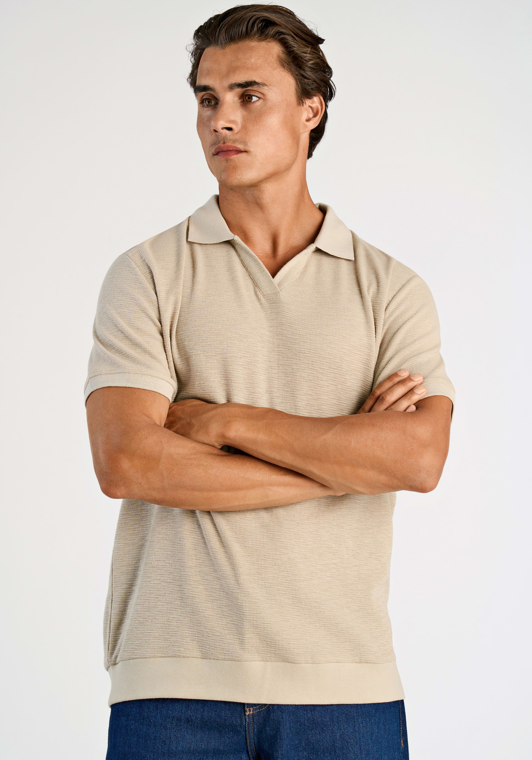 LINDBERGH T-shirt à manches courtes mit Polokragen