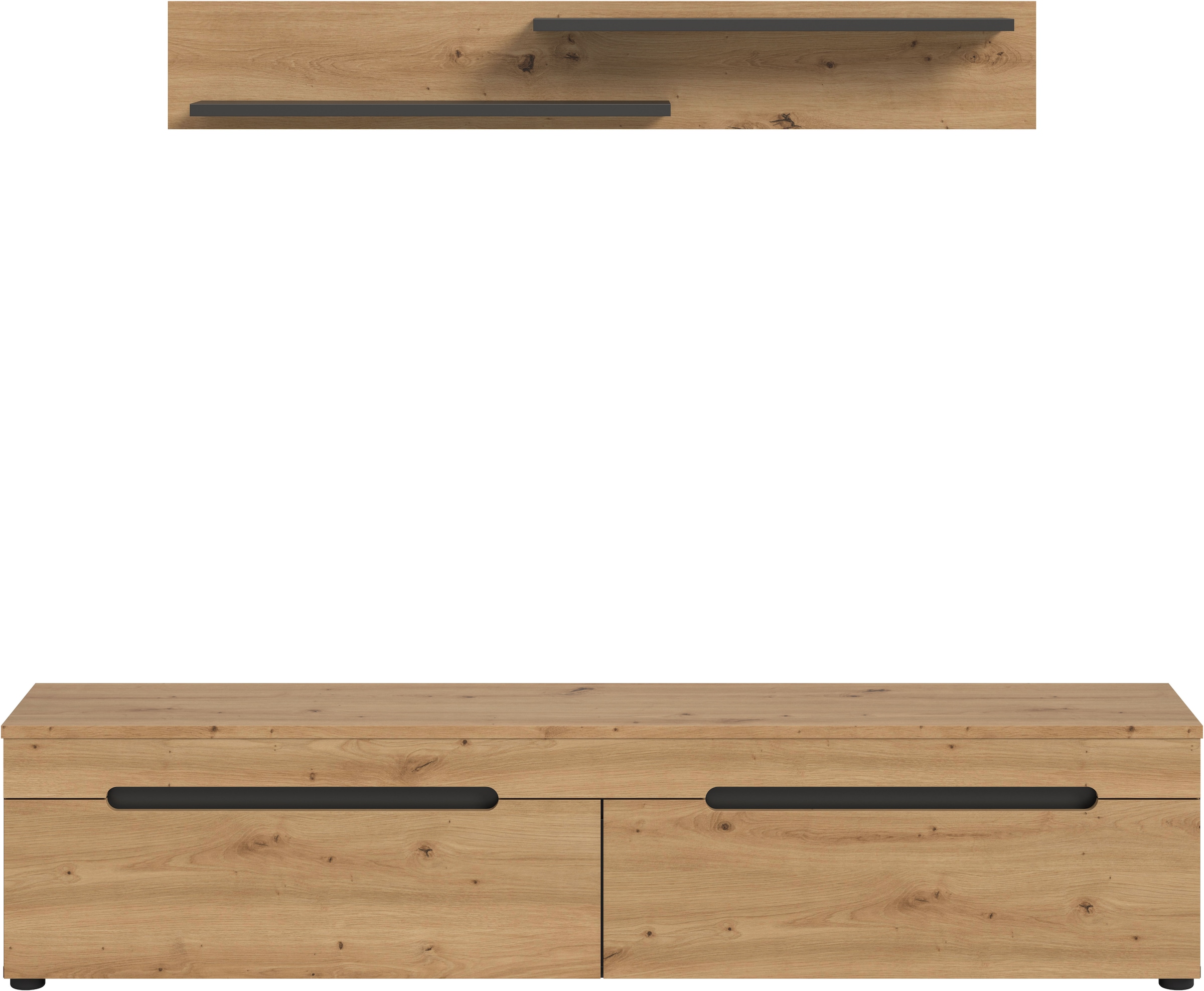 INOSIGN Meuble mural »REHAT, TOPSELLER!, 2-teilig, wahlweise stehend und hängend montierbar« Set bestehend aus: Wandboard (13x19x8 cm) und Lowboard (170x38x33 cm), 2 cuis tlg.