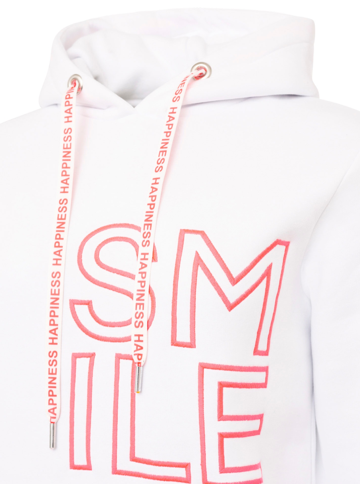 Zwillingsherz Hoodie »"Alissa 2.0"«, mit SMILE Stickerei vorne und hinten
